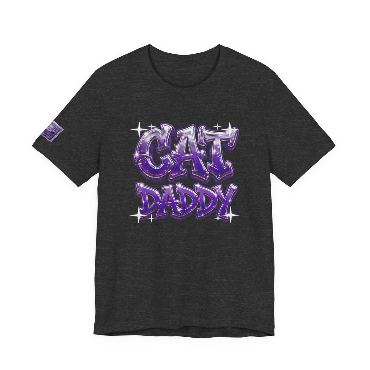 Cat Daddy Graffiti T-Shirt - Purple Chrome, Back + Sleeve Edition
