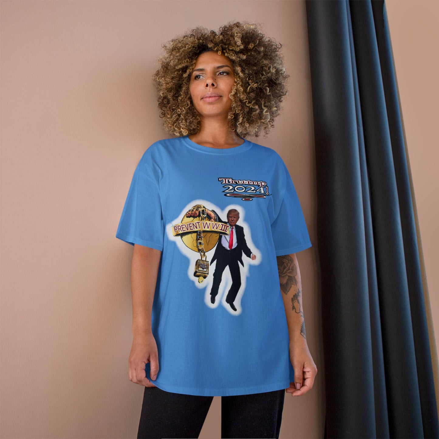Trump Prevent WW3 1 -Champion T-Shirt