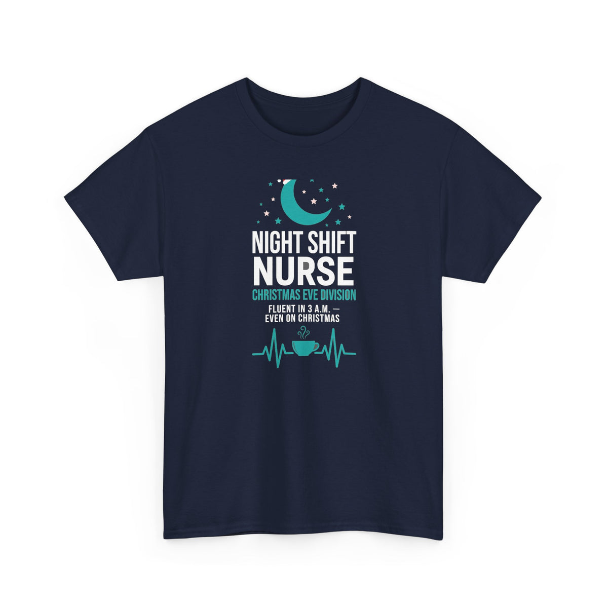 Night Shift Nurse Christmas T-Shirt - Christmas Eve Division - Funny Nurse Tee - Budget Edition