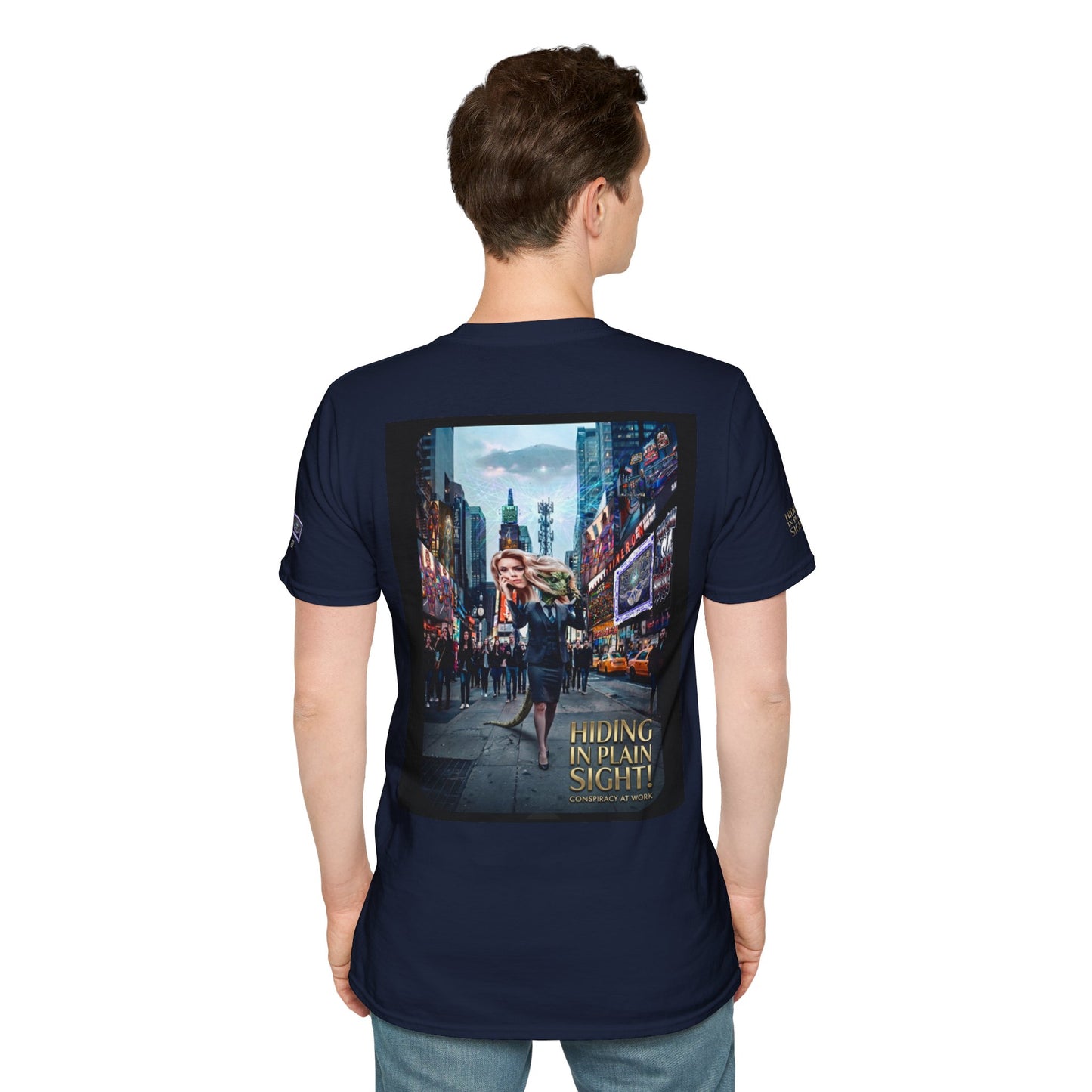HIDING IN PLAIN SIGHT -Supreme Authority - Unisex Soft style T-Shirt