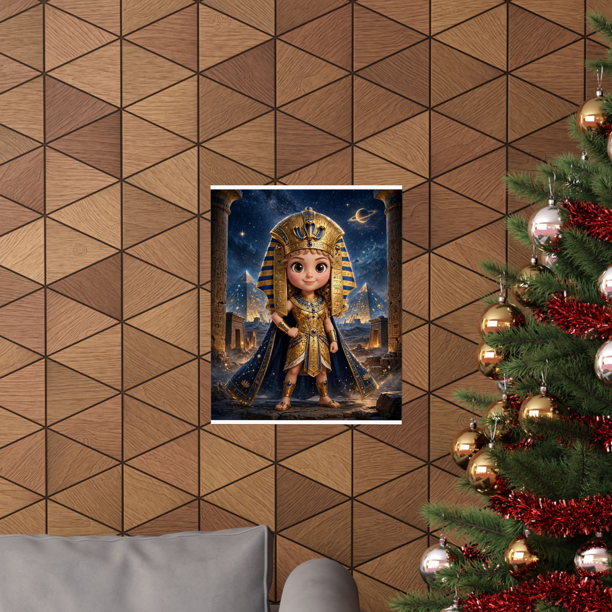 LUNA — Cinematic Little Pharaoh from the Stars — Kids Room Poster
