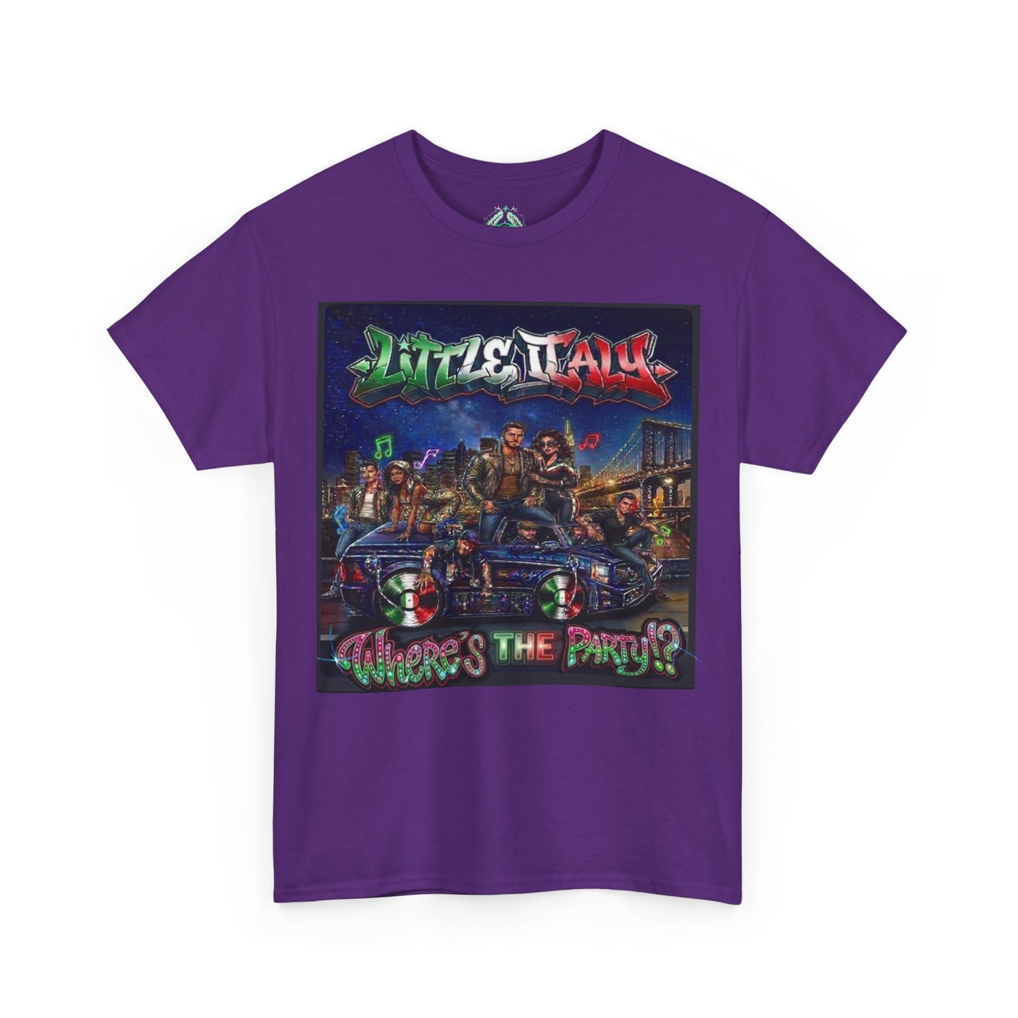 Where's The Party Italian Remix- Supreme Authority -Unisex Heavy Cotton Tee