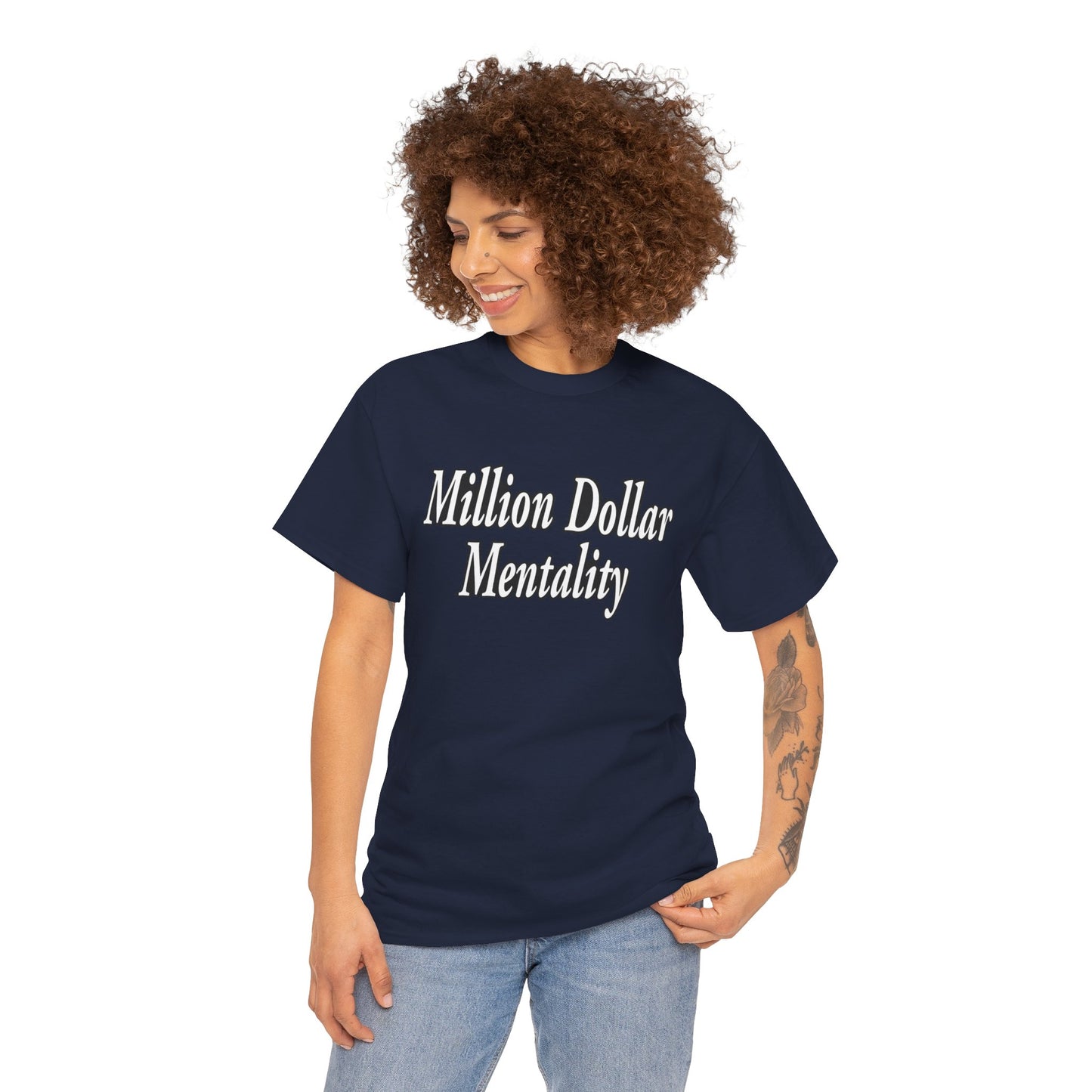Million Dollar Mentality 2 w/ Life Hack Unisex Heavy Cotton Tee