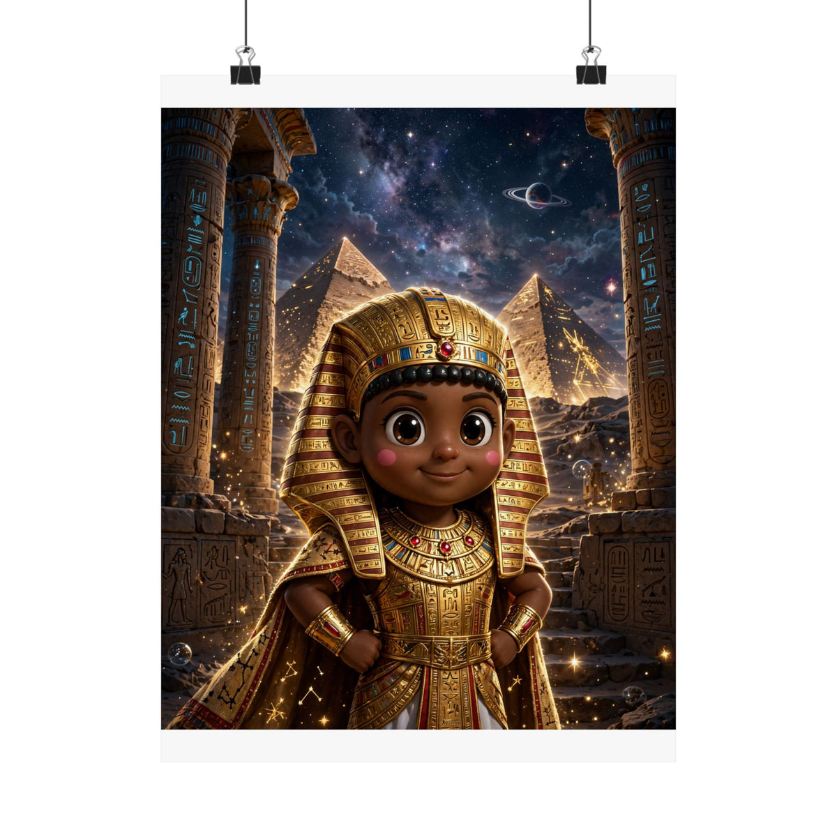 SEFU — Cinematic Little Pharaoh from the Stars — Kids Room Poster