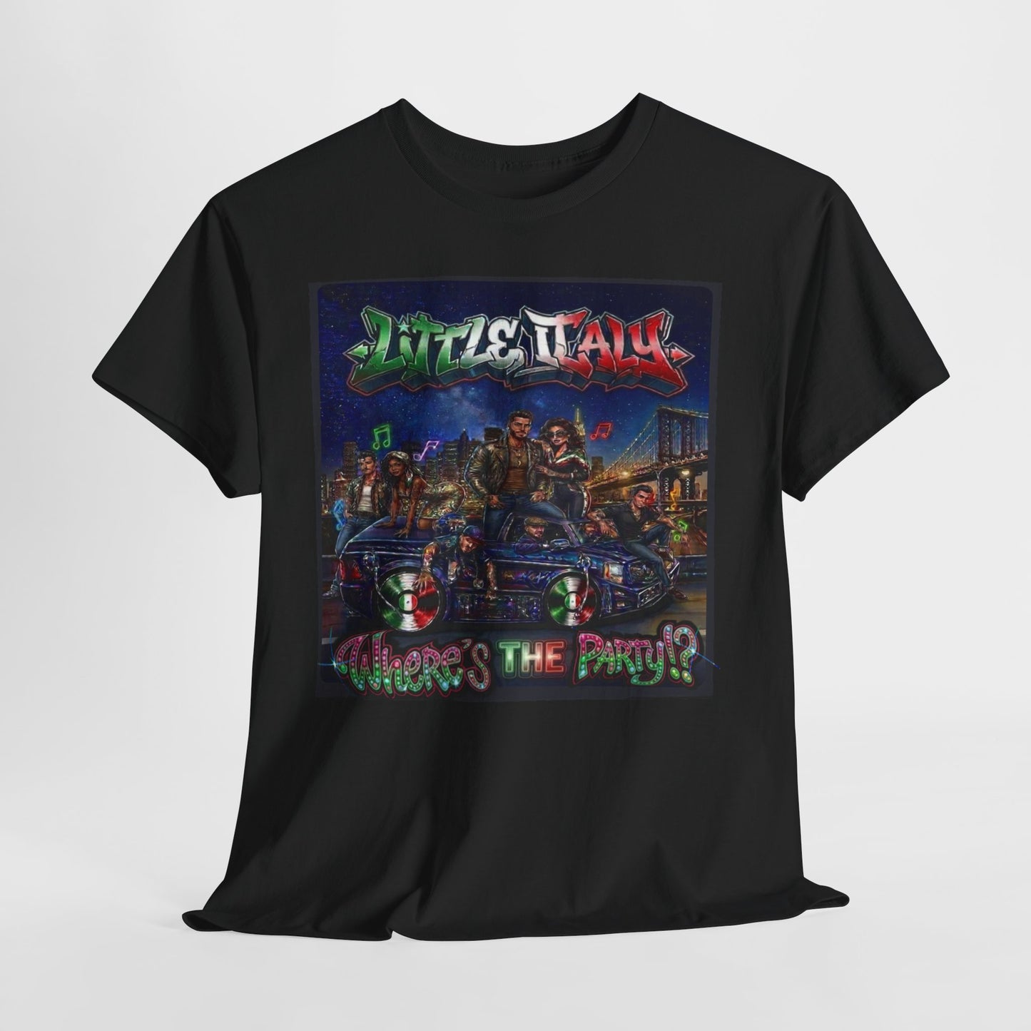 Where's The Party Italian Remix- Supreme Authority -Unisex Heavy Cotton Tee