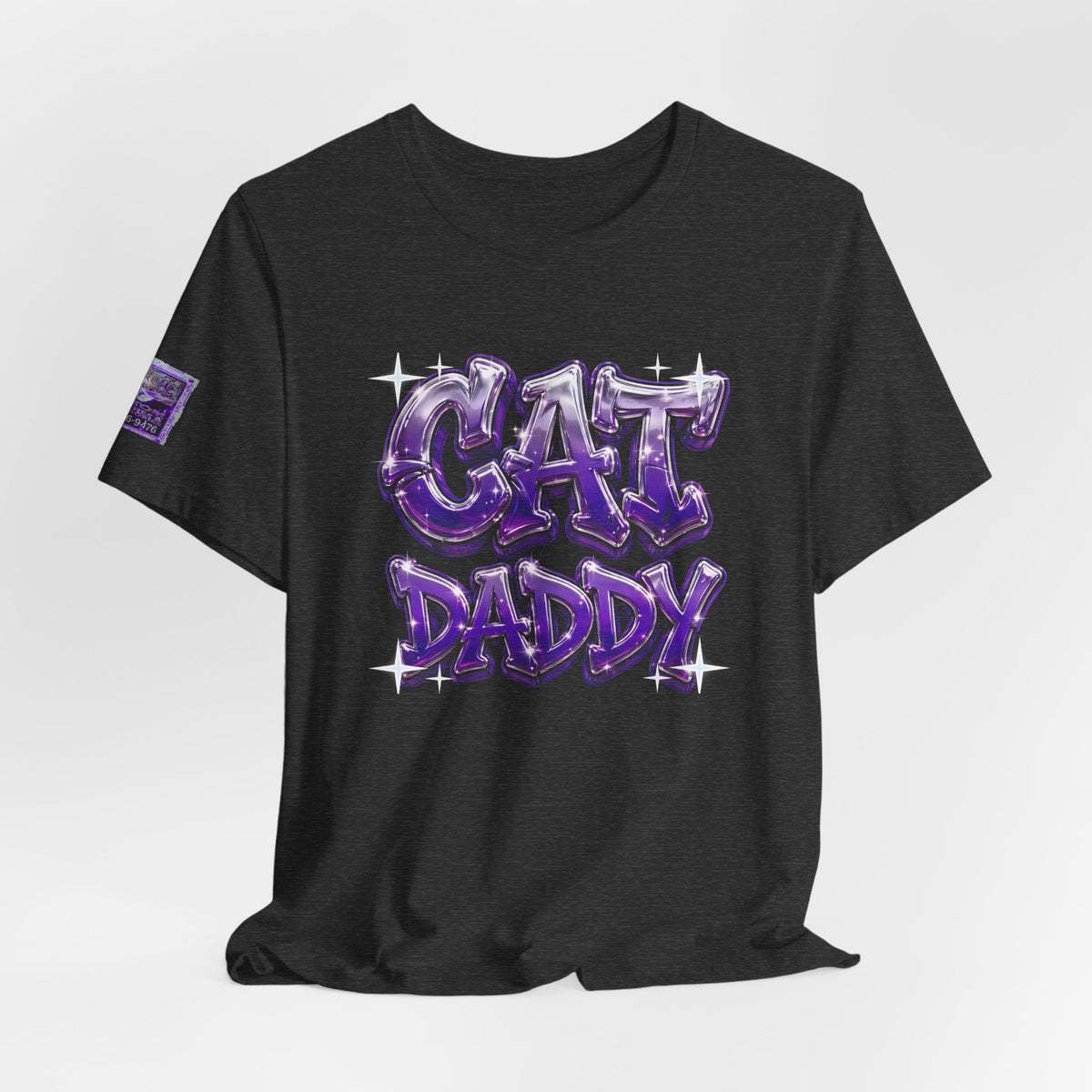 Cat Daddy Graffiti T-Shirt - Purple Chrome, Back + Sleeve Edition
