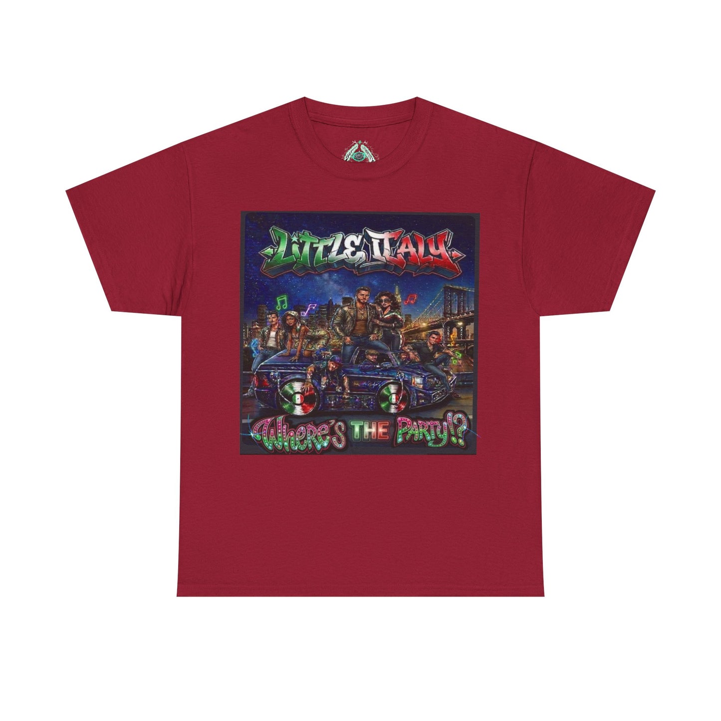 Where's The Party Italian Remix- Supreme Authority -Unisex Heavy Cotton Tee