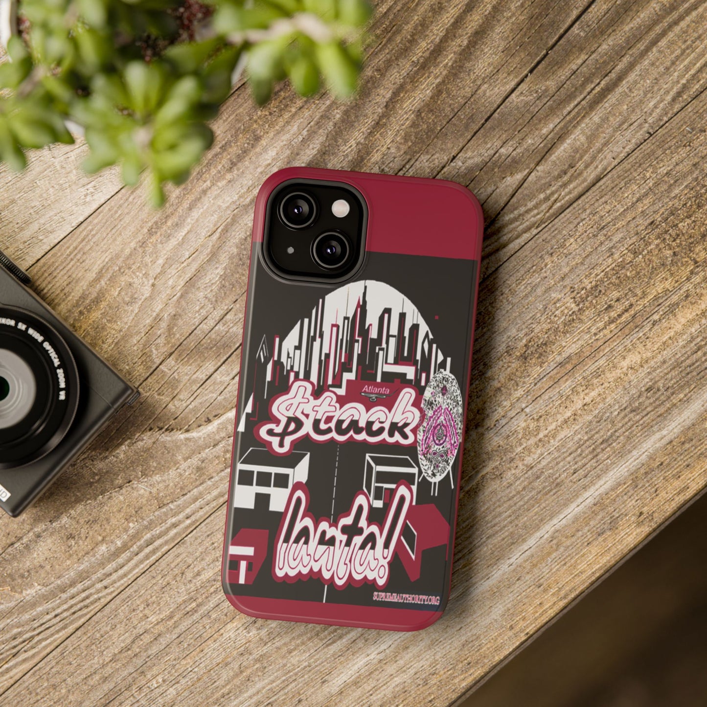 Stack-lanta 2!Remix Red Supreme Authority Iphone ONLY -Impact-Resistant Cases