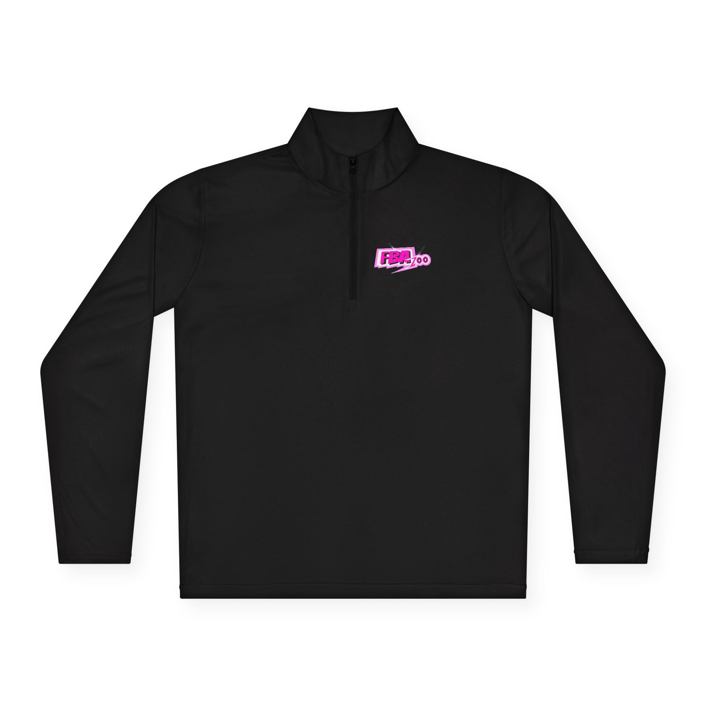 FBA 1oo Pink, Black , violet Quarter-Zip Pullover