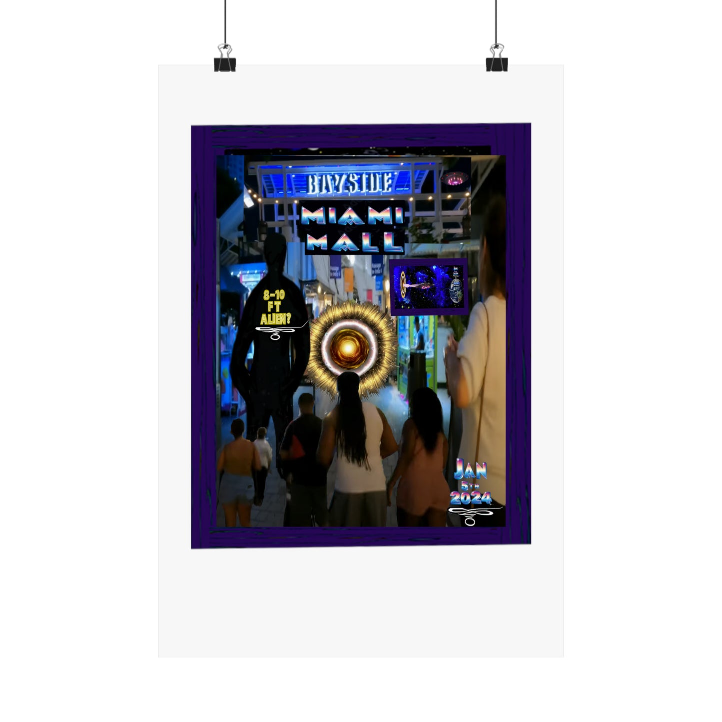 Copy of Miami Alien Mall 2 Matte Vertical Posters