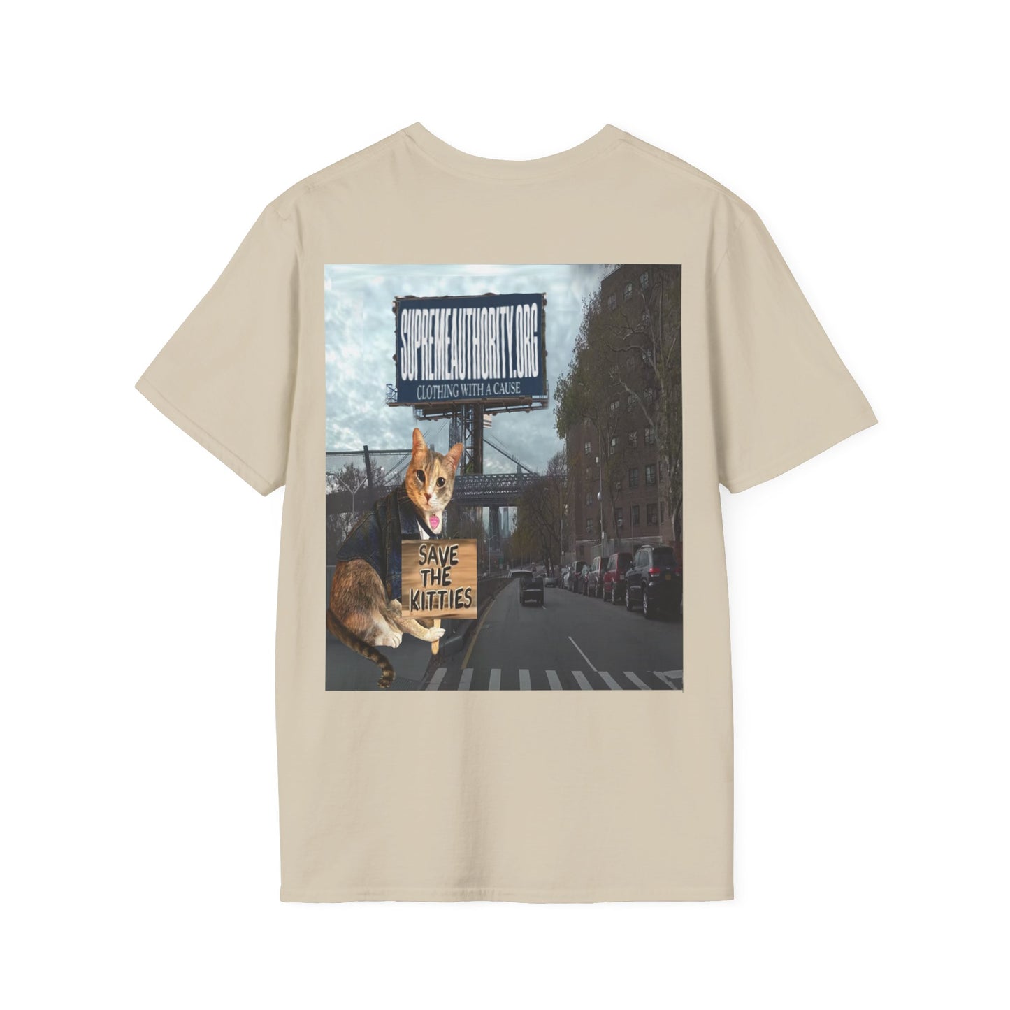 SAVE THE KITTIES - Cat Rescue Fund Raiser - Unisex Soft style T-Shirt