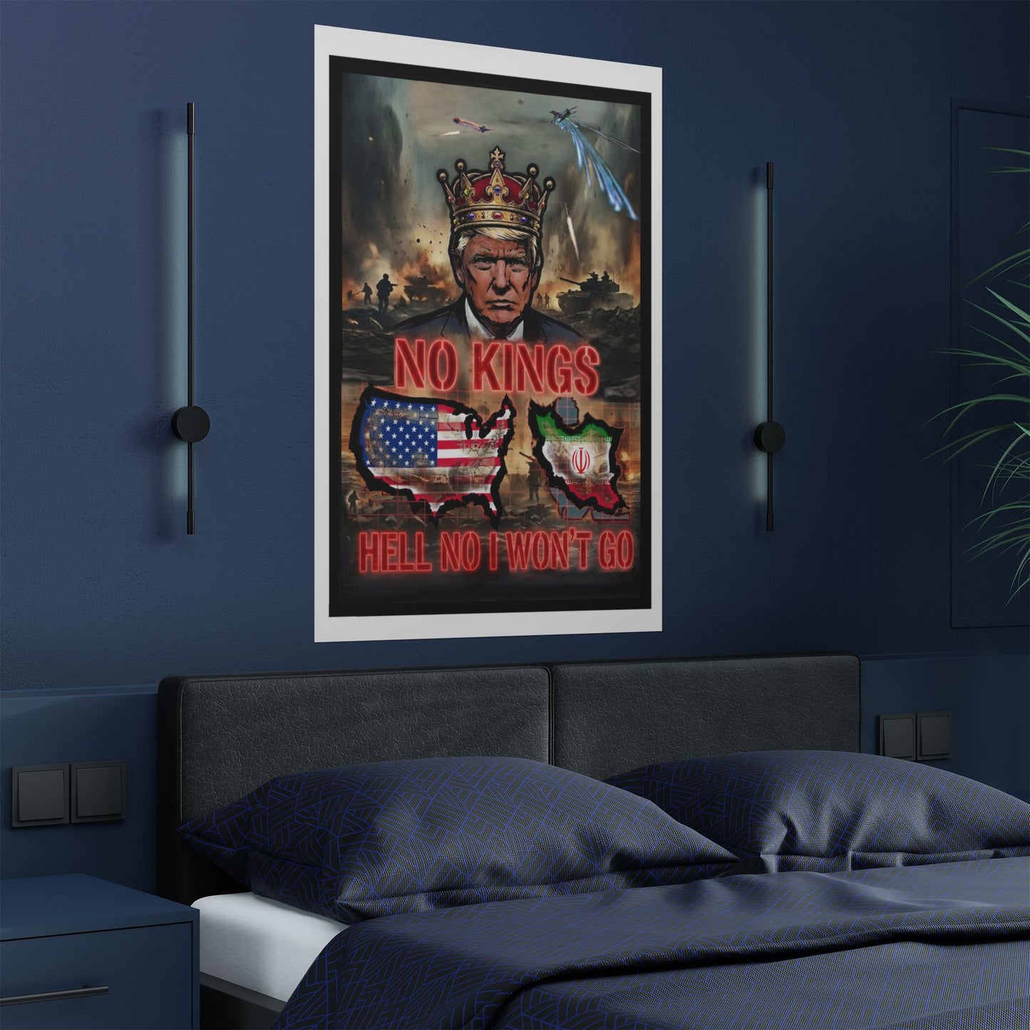 NO KINGS Banger Remix - Satin Posters (300gsm)