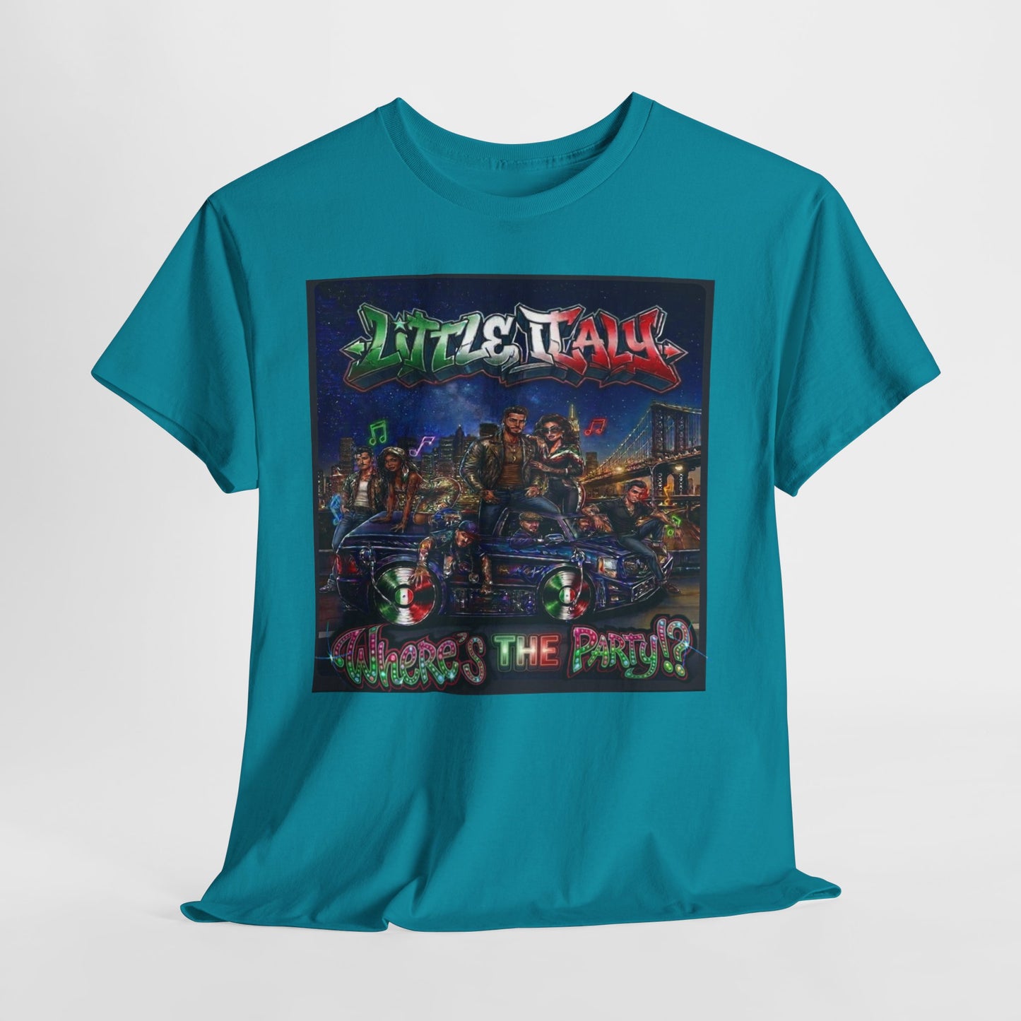 Where's The Party Italian Remix- Supreme Authority -Unisex Heavy Cotton Tee