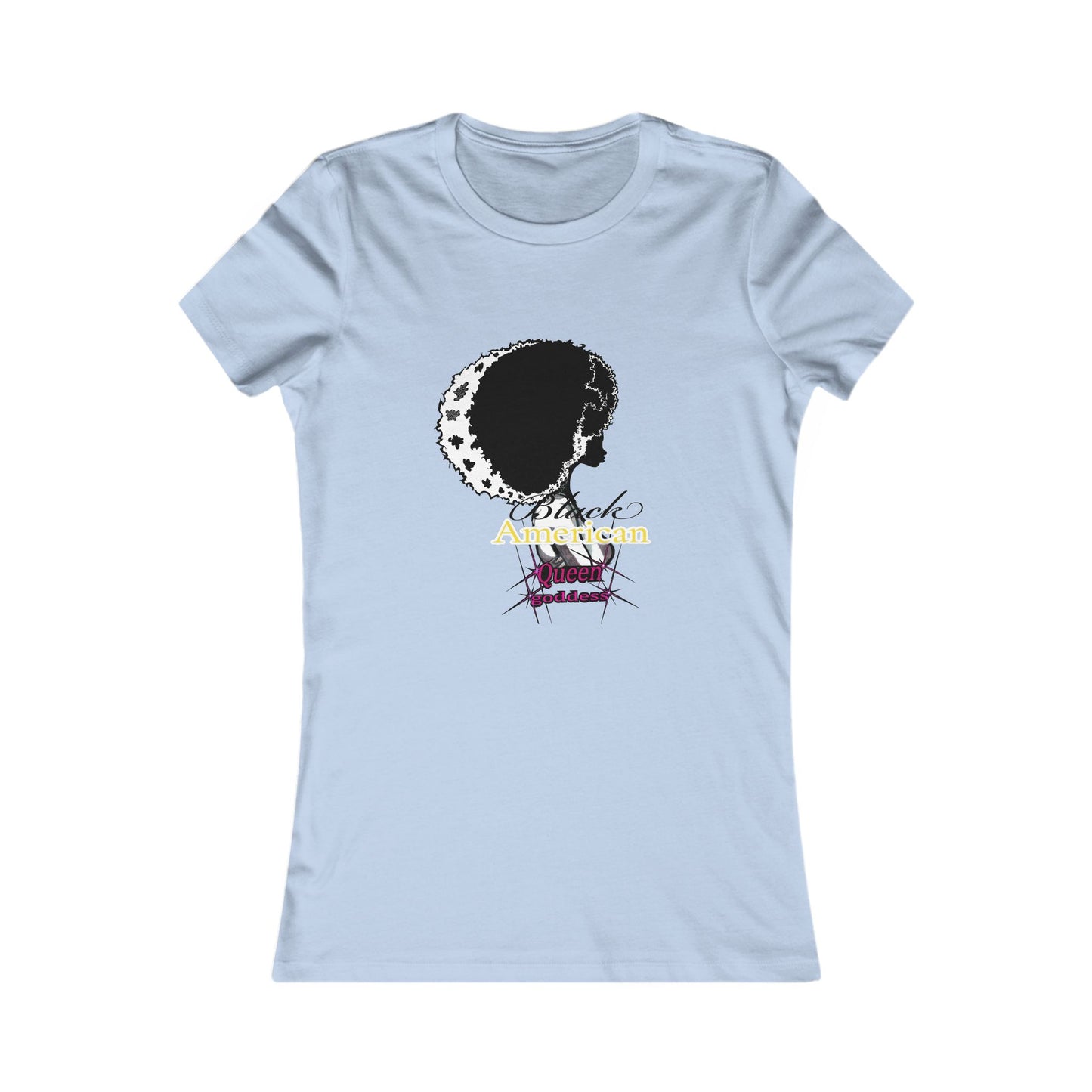 Black American Queen goddess gold -Women's Favorite Tee