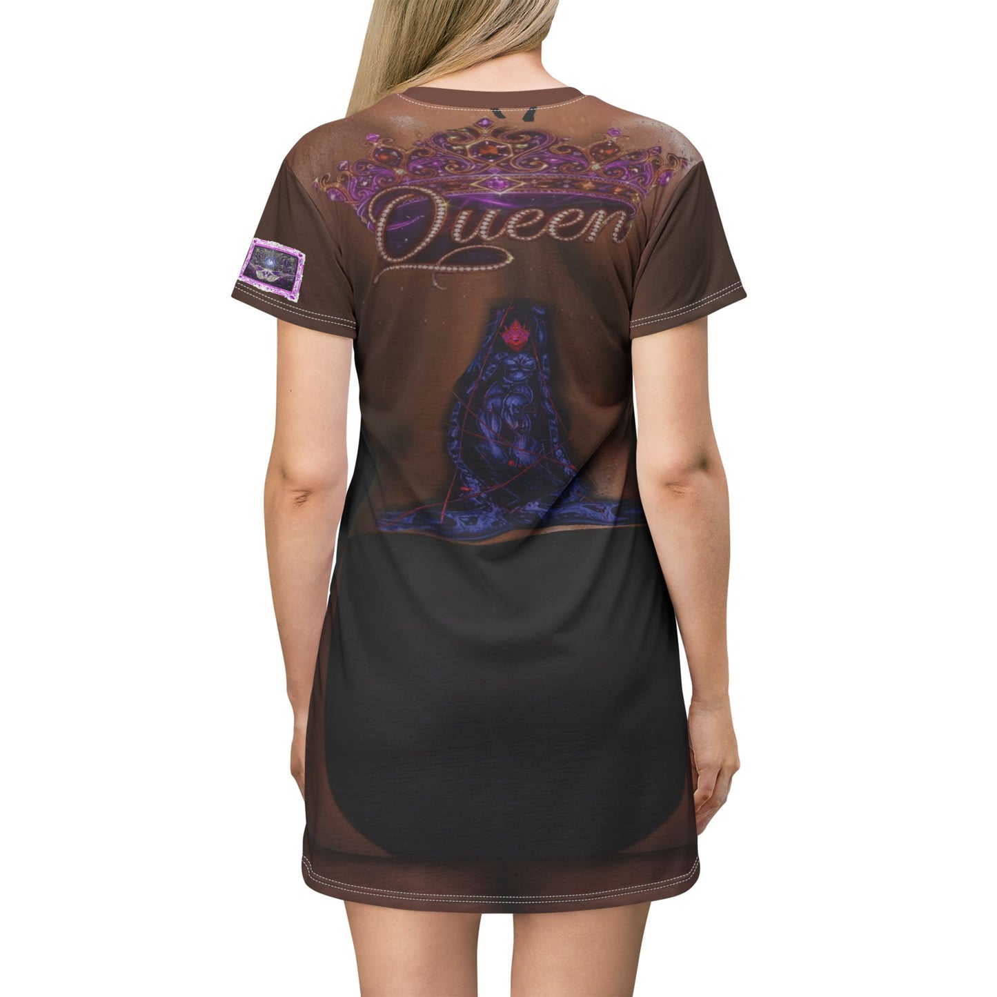 Rose Queen Tattooed Body - T-Shirt Dress (AOP)