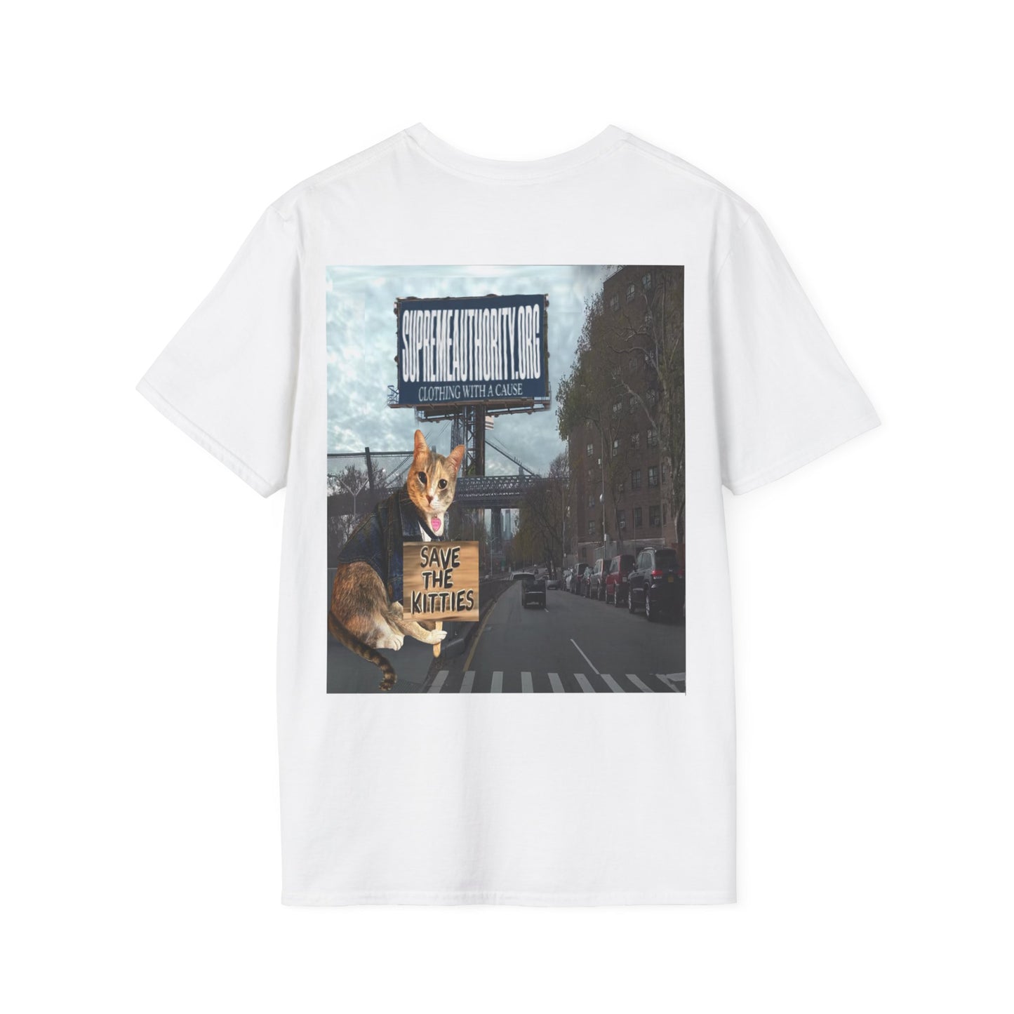 SAVE THE KITTIES - Cat Rescue Fund Raiser - Unisex Soft style T-Shirt