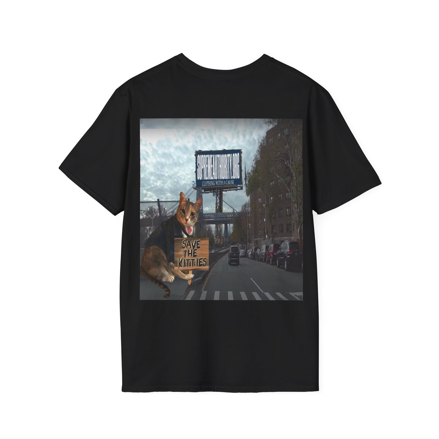 SAVE THE KITTIES - Cat Rescue Fund Raiser - Unisex Soft style T-Shirt
