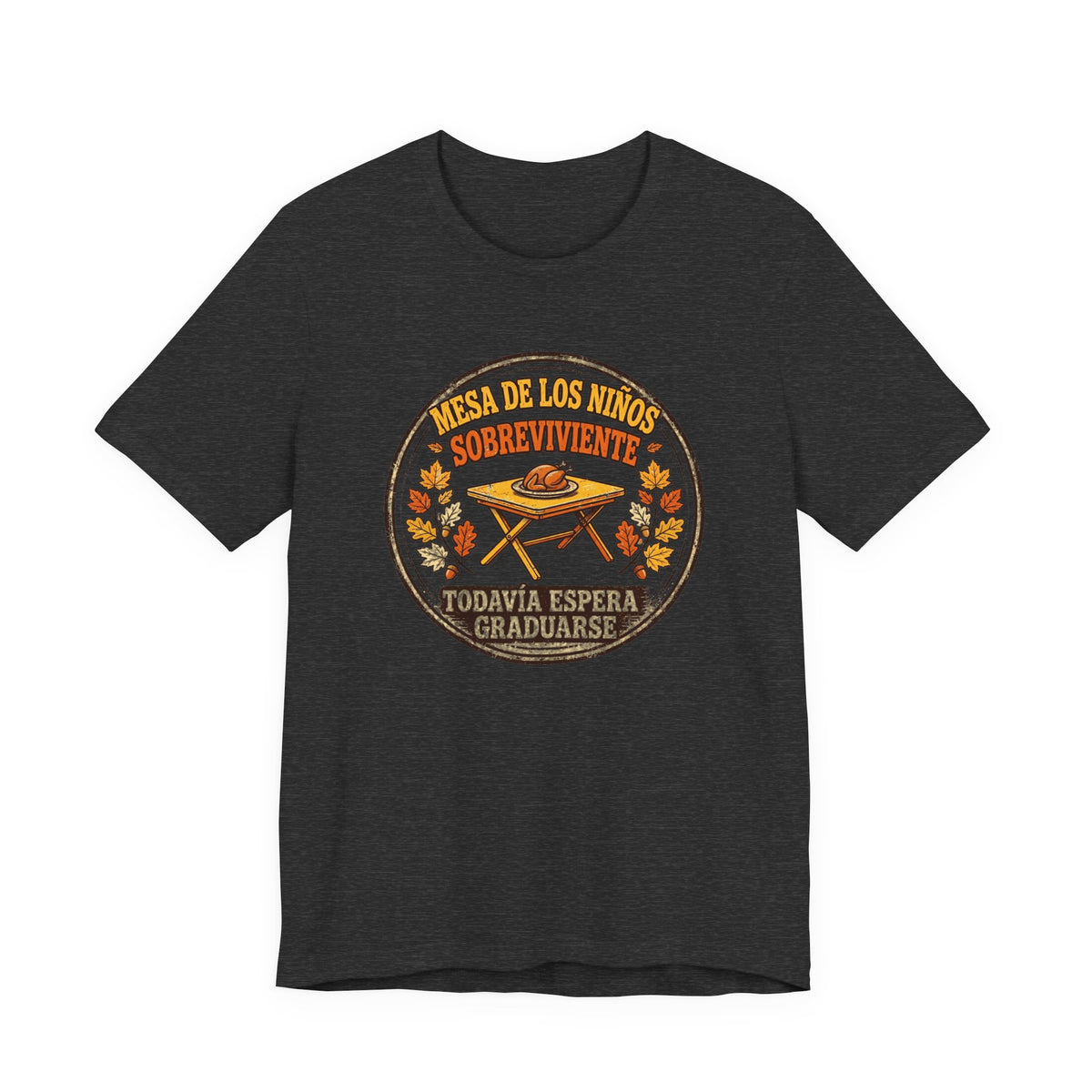 Sobreviviente de la Mesa de los Ninos - Camiseta de Accion de Gracias en Espanol