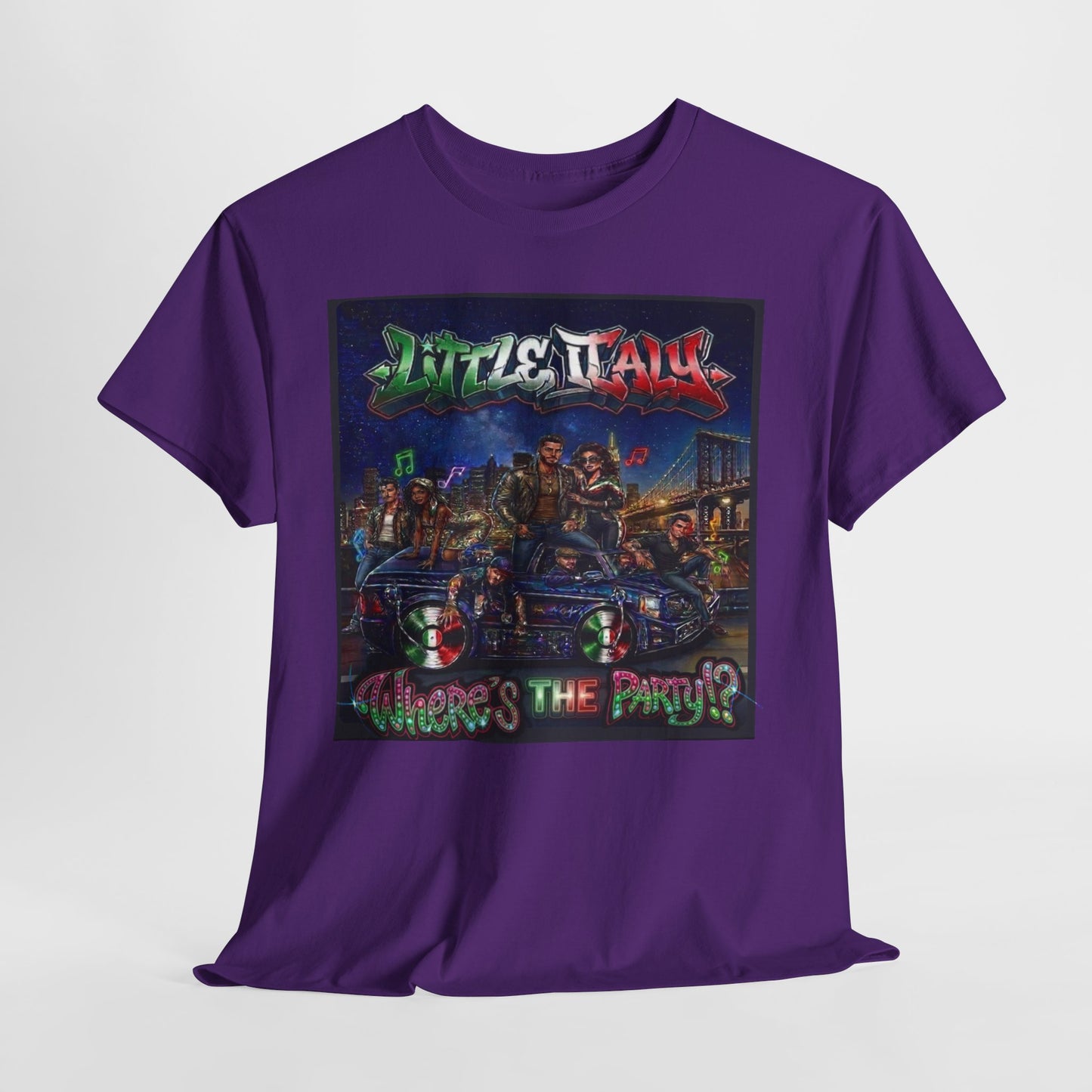 Where's The Party Italian Remix- Supreme Authority -Unisex Heavy Cotton Tee