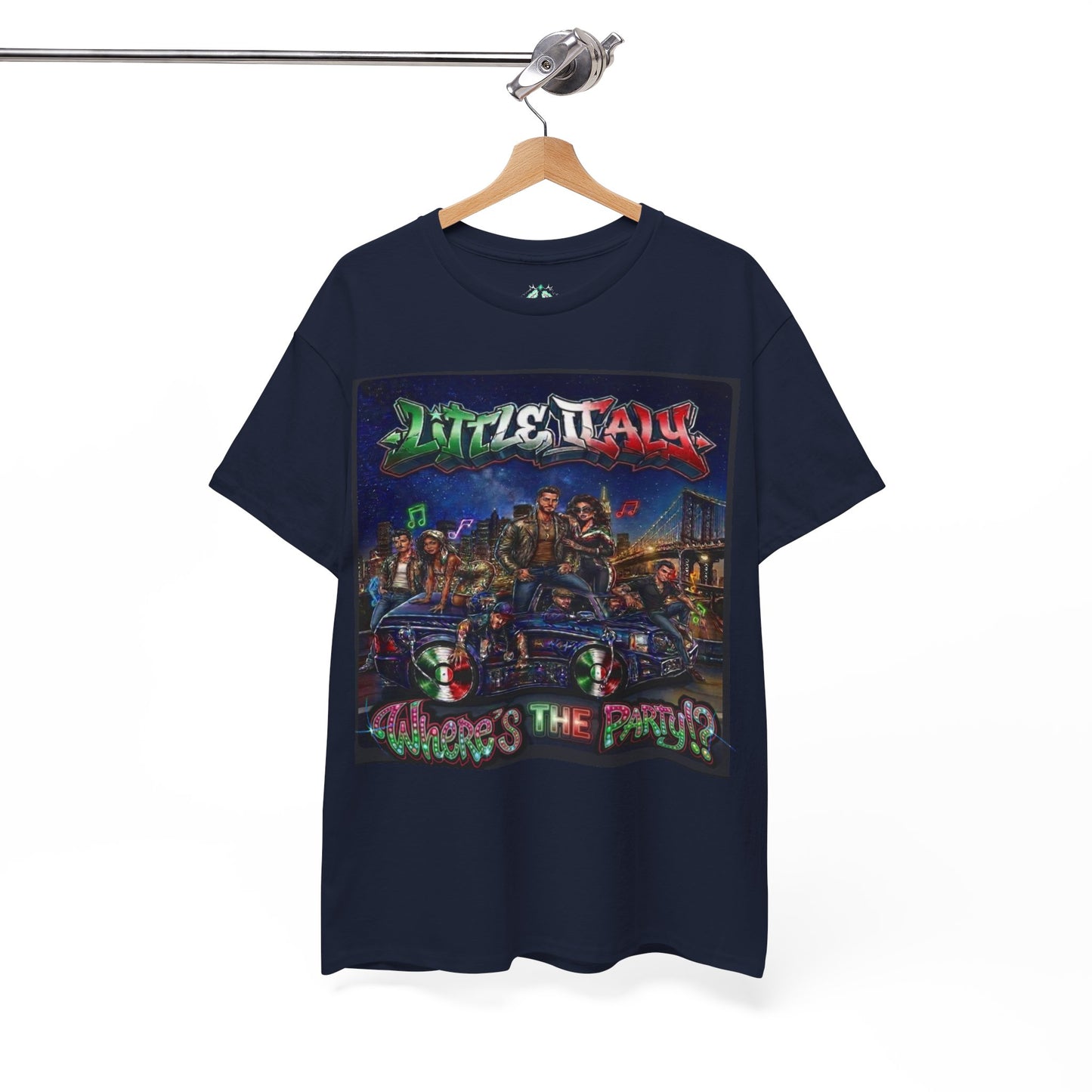 Where's The Party Italian Remix- Supreme Authority -Unisex Heavy Cotton Tee