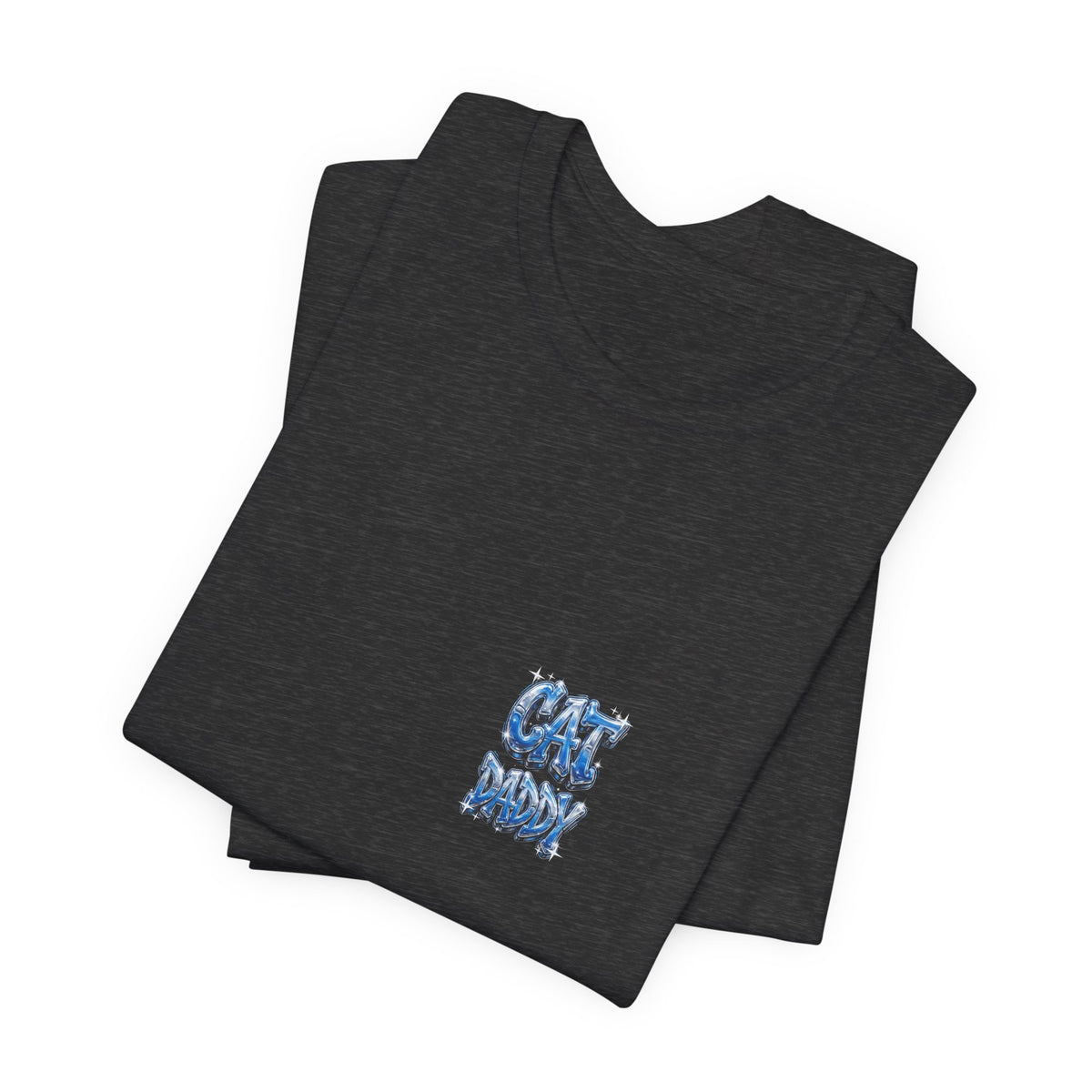 Cat Daddy Graffiti T-Shirt - Blue Chrome, 4-Sided Badge Edition
