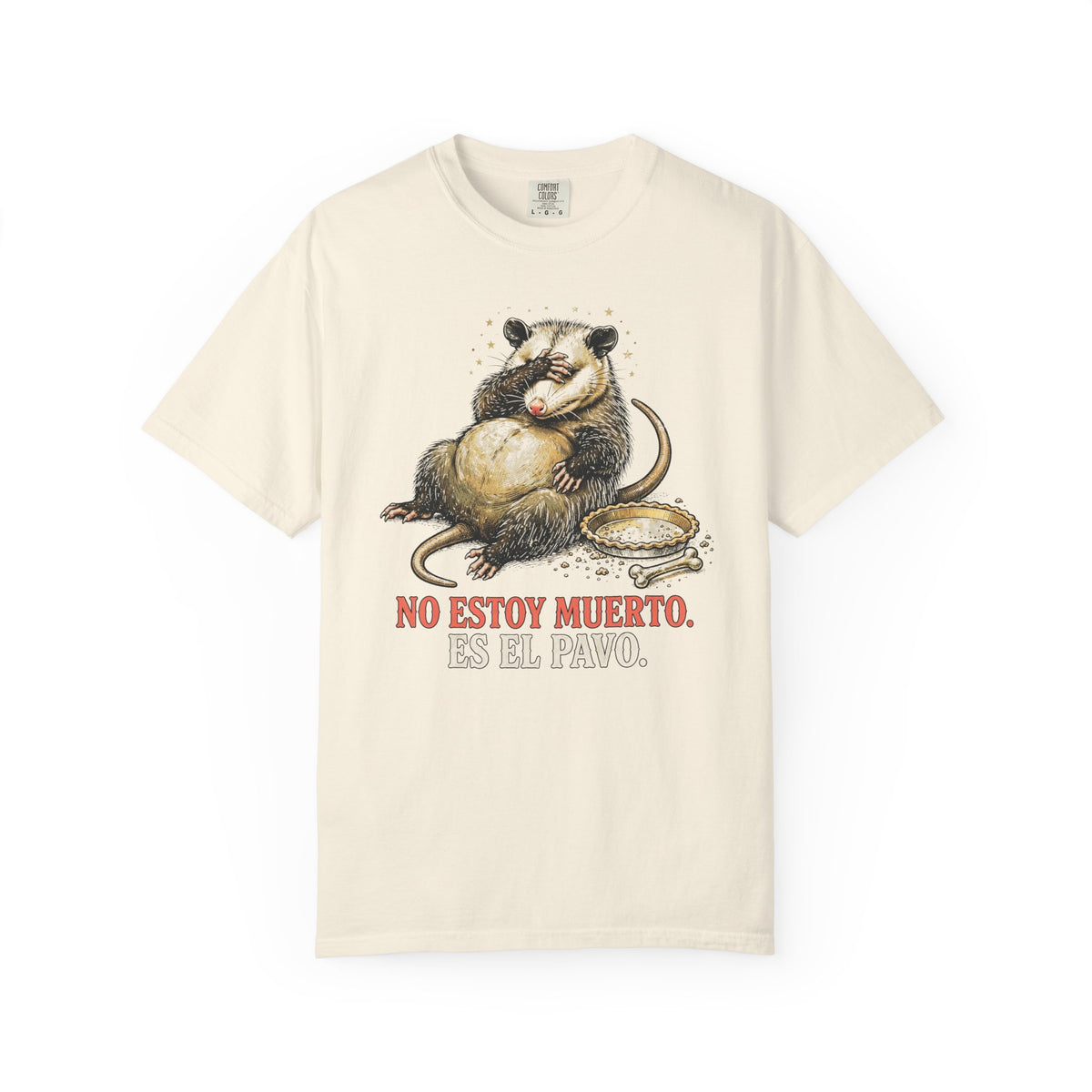 Zarigueya de Accion de Gracias - No Estoy Muerto, Es El Pavo - Camiseta en Espanol