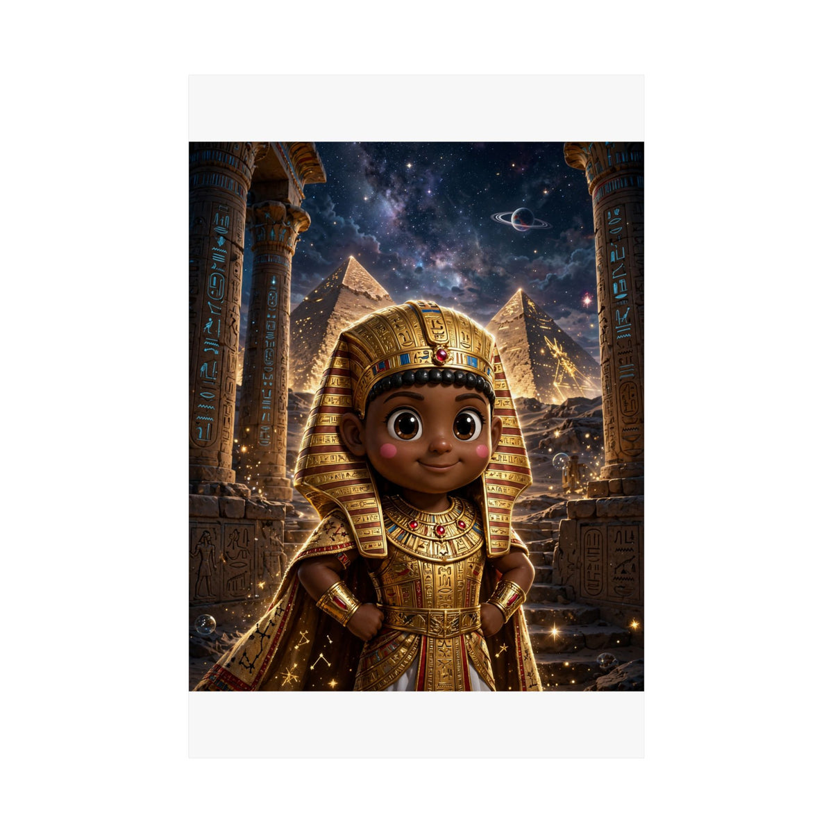SEFU — Cinematic Little Pharaoh from the Stars — Kids Room Poster