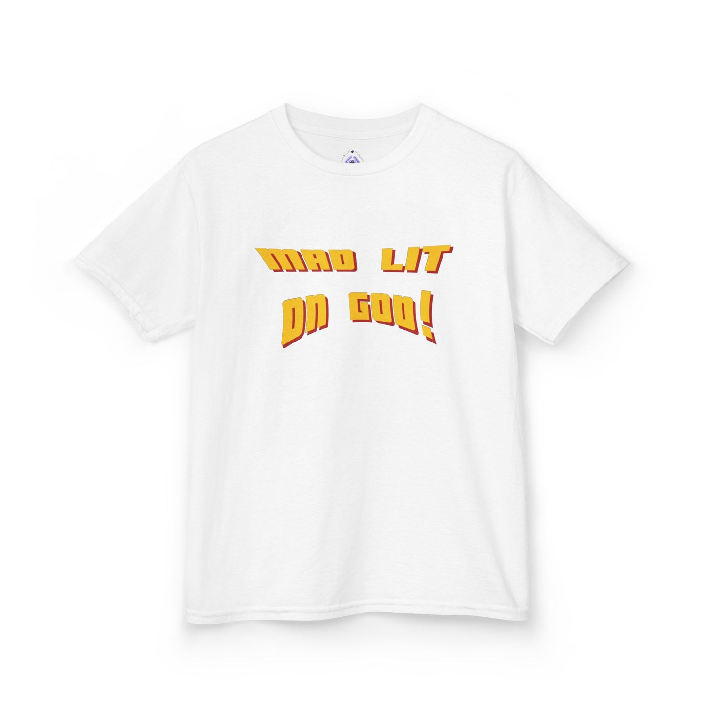 MAD LIT on GOD Supreme Authority brand -Kids Heavy Cotton™ Tee