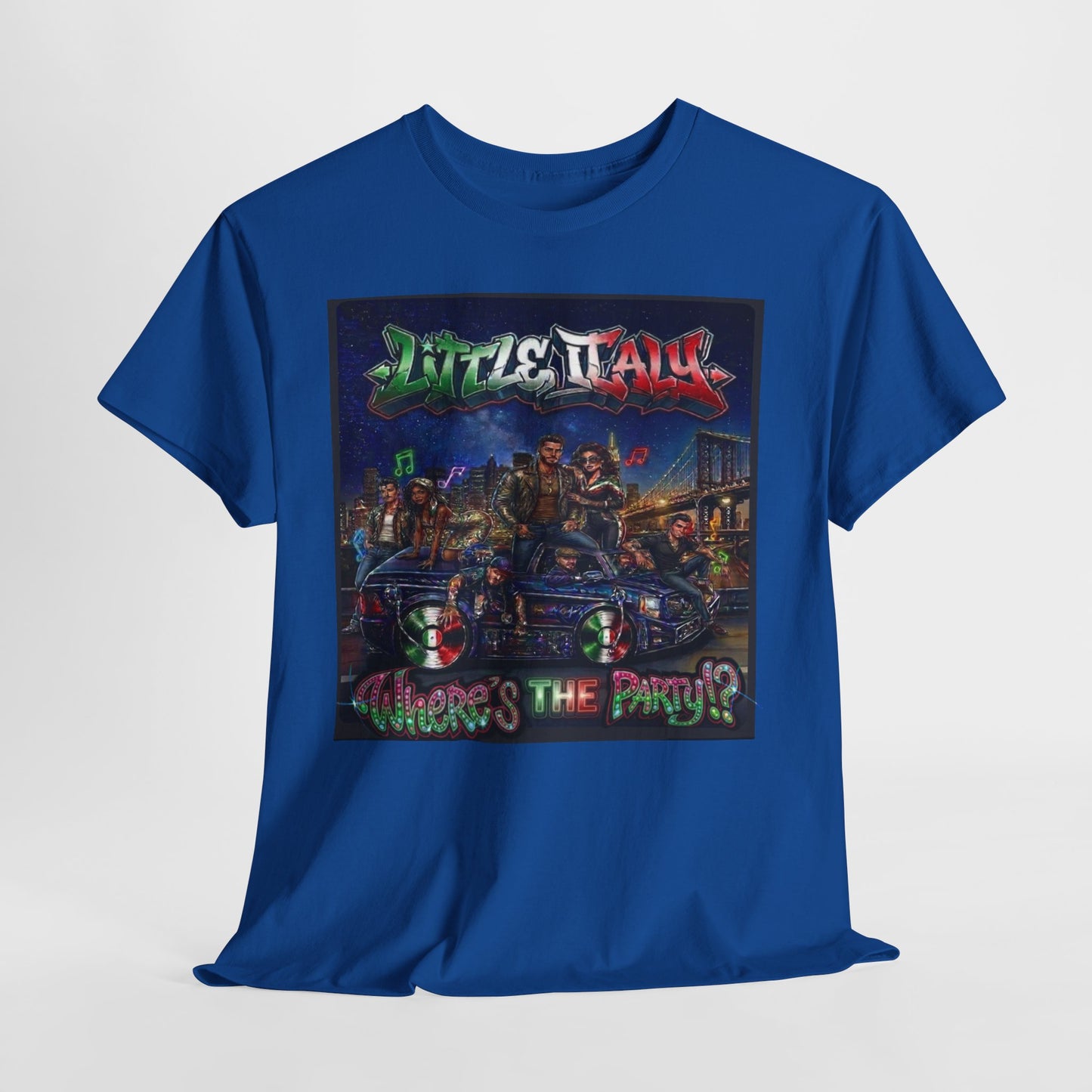 Where's The Party Italian Remix- Supreme Authority -Unisex Heavy Cotton Tee
