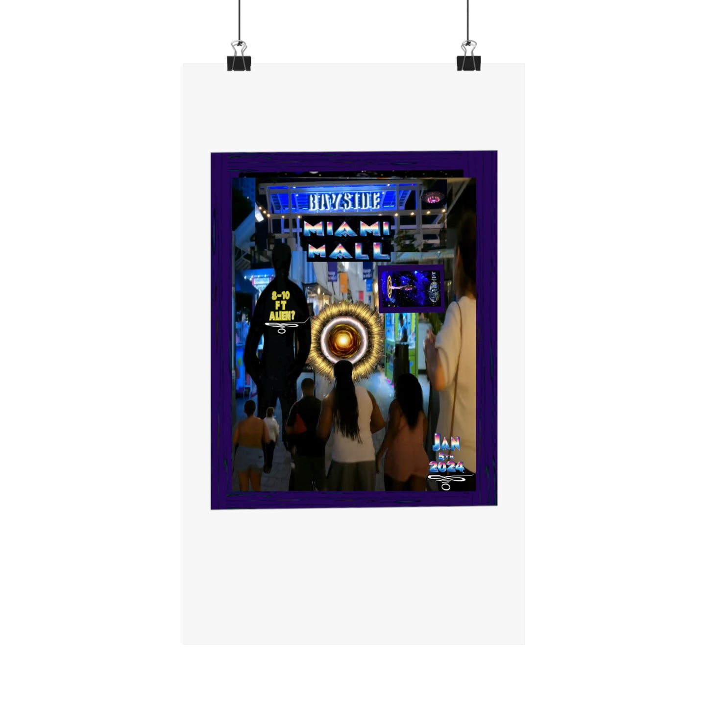 Copy of Miami Alien Mall 2 Matte Vertical Posters