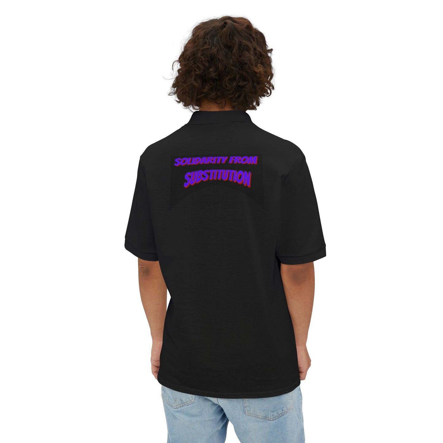 FBA Solidarity From Substitution  Chest Patch Men's Polo Shirt