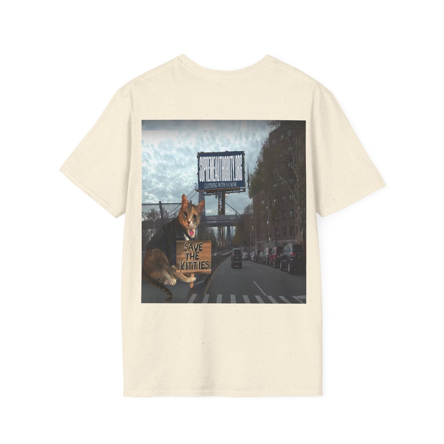 SAVE THE KITTIES - Cat Rescue Fund Raiser - Unisex Soft style T-Shirt