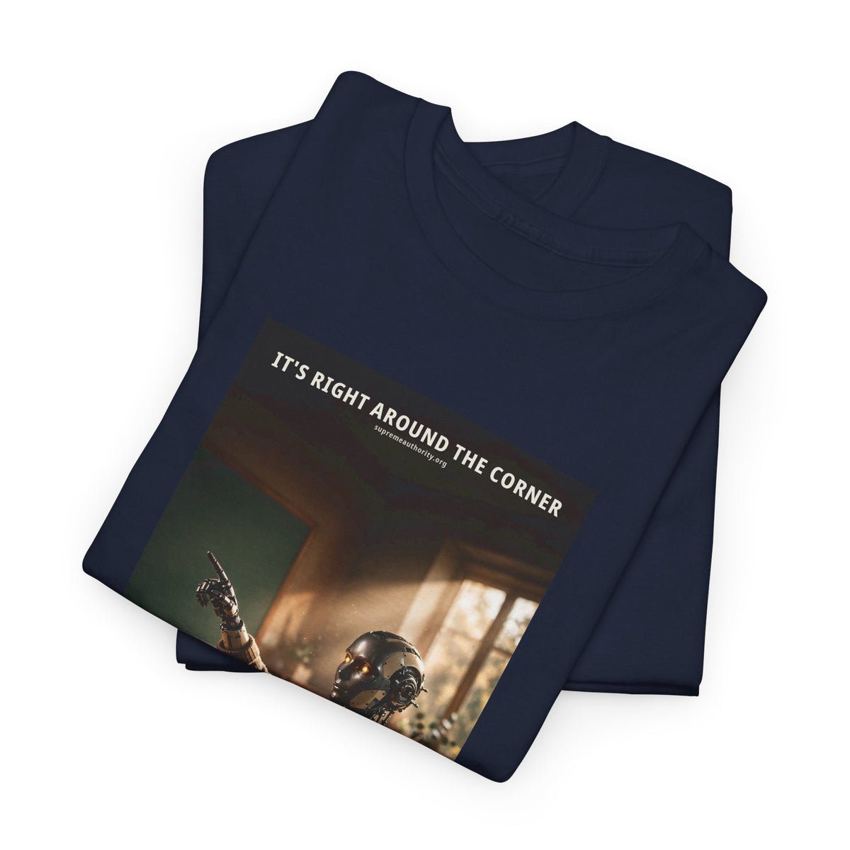 It's Right Around The Corner — Teacher Robot Tee (Budget Edition)