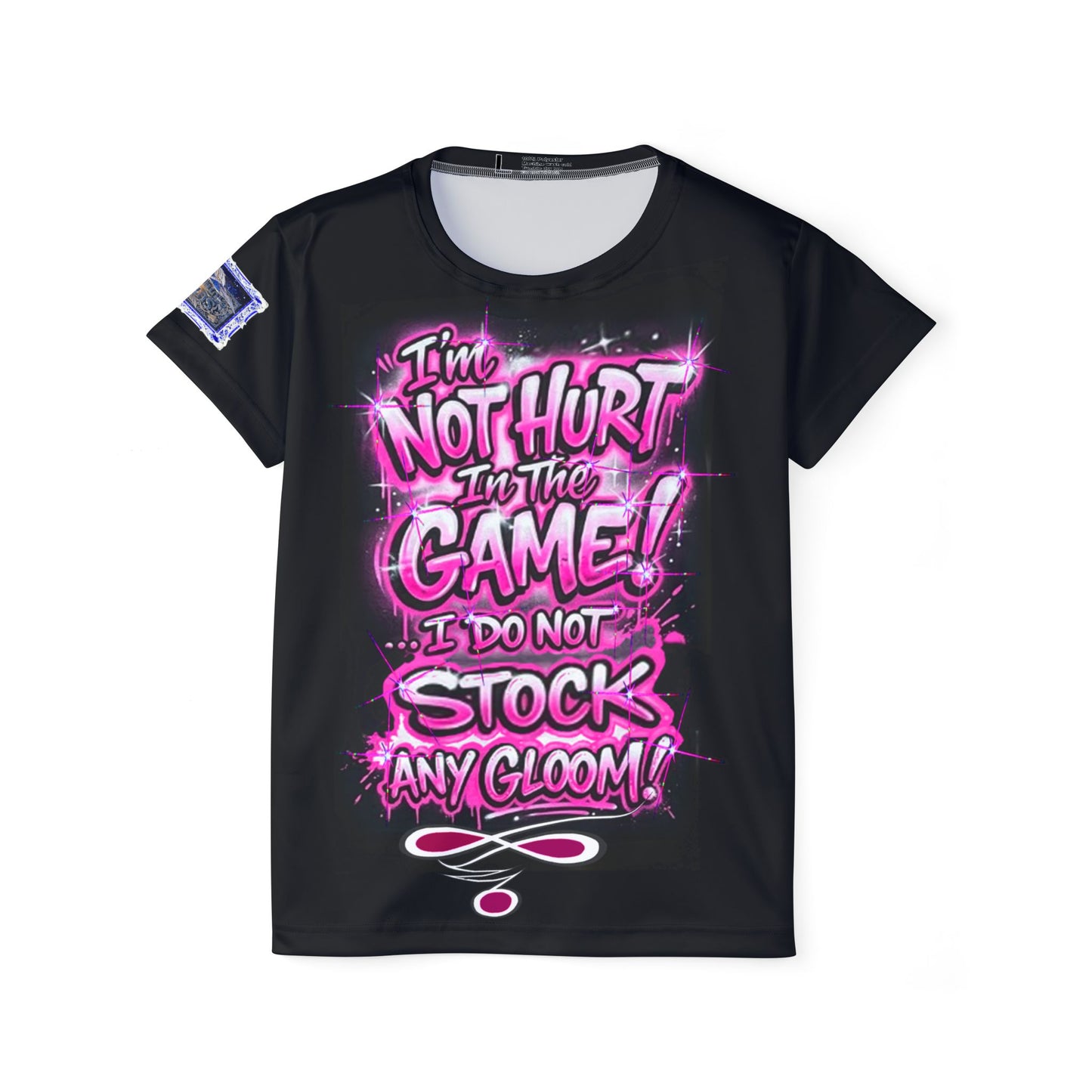 Botany Bloom Pink Black - Women's Sports Jersey (AOP)