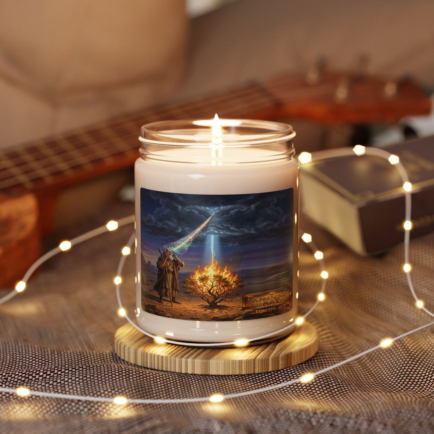 Moses Ancient Art Devotional Scented Soy Candle, 9oz (4scents )