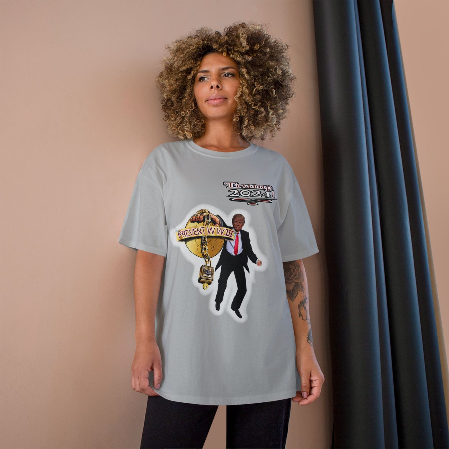 Trump Prevent WW3 1 -Champion T-Shirt