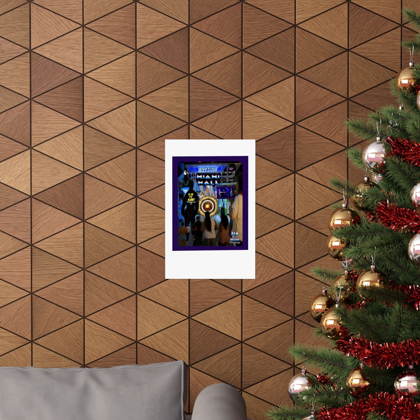 Miami Alien Mall 2 Matte Vertical Posters