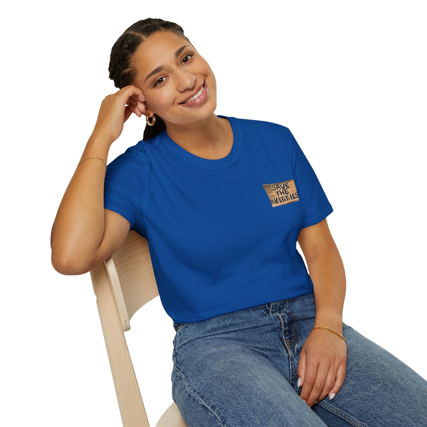 SAVE THE KITTIES - Cat Rescue Fund Raiser - Unisex Soft style T-Shirt