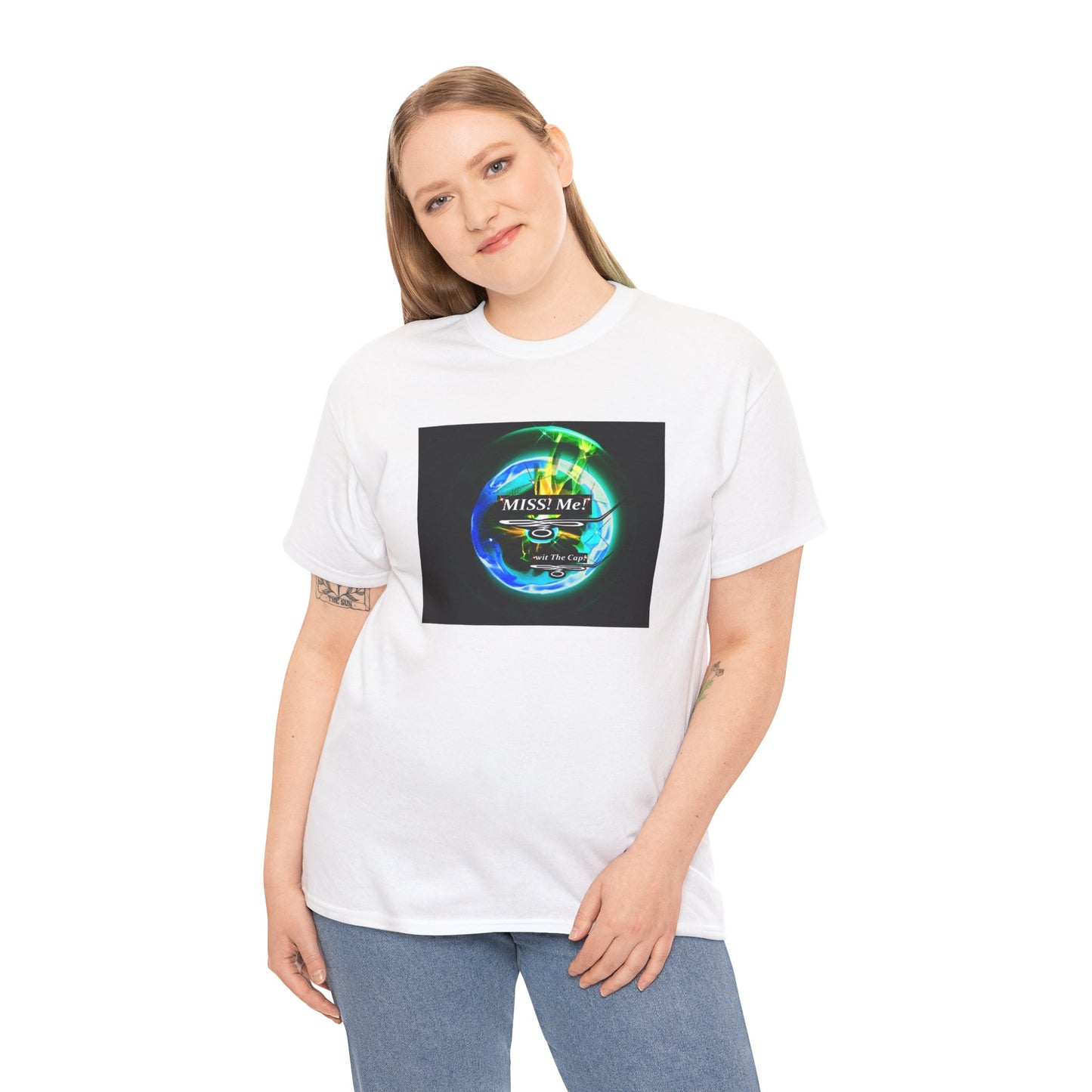 Miss Me! wit The Cap! -Unisex Heavy Cotton Tee