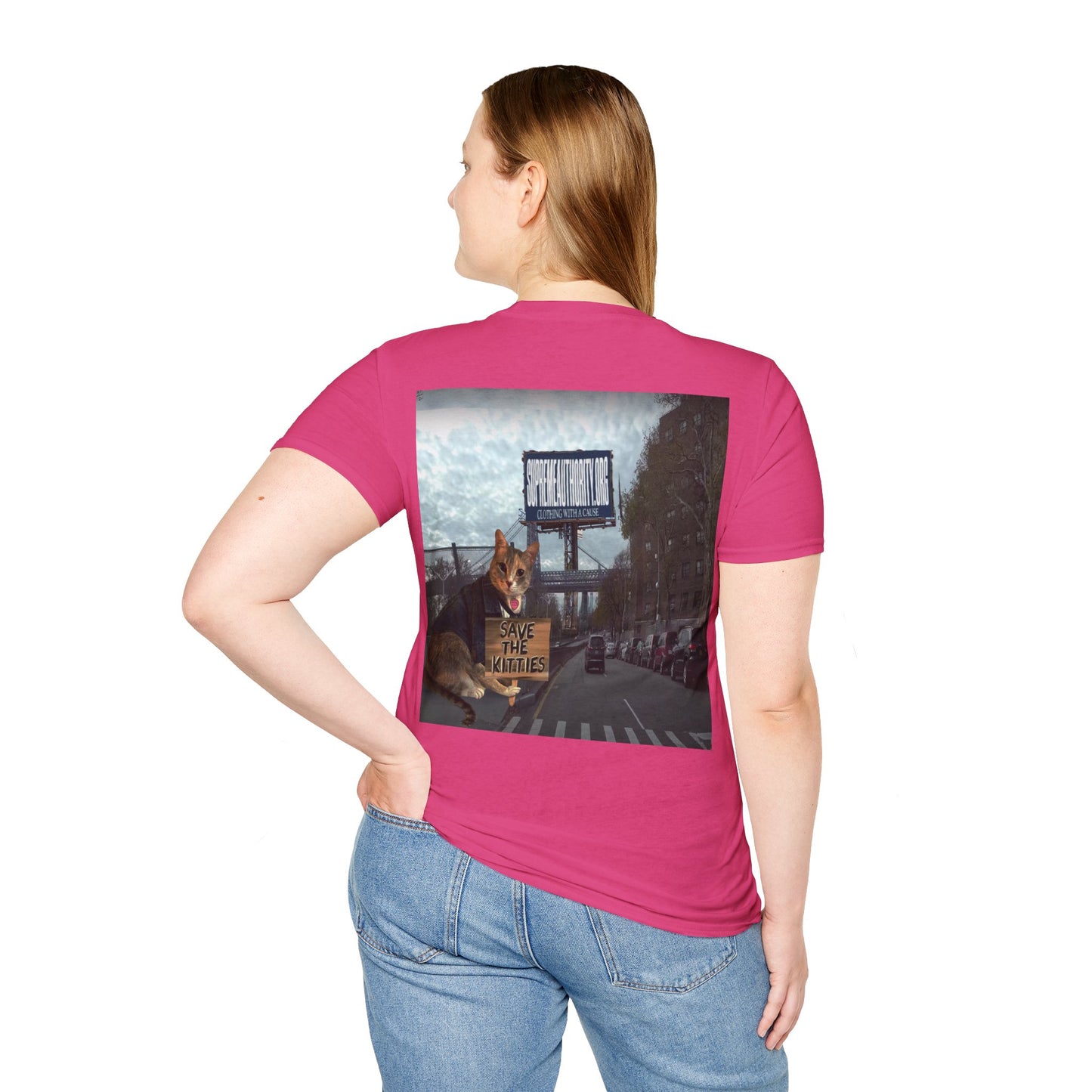 SAVE THE KITTIES - Cat Rescue Fund Raiser - Unisex Soft style T-Shirt