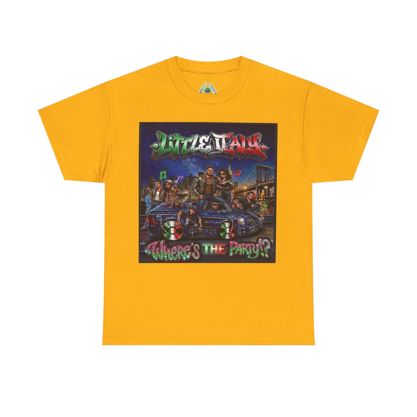 Where's The Party Italian Remix- Supreme Authority -Unisex Heavy Cotton Tee
