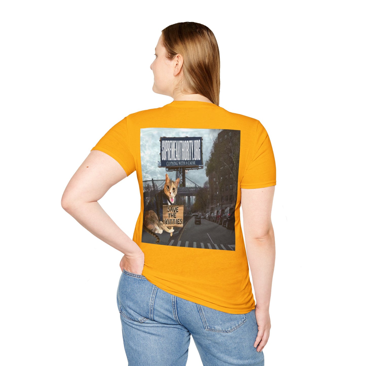 SAVE THE KITTIES - Cat Rescue Fund Raiser - Unisex Soft style T-Shirt