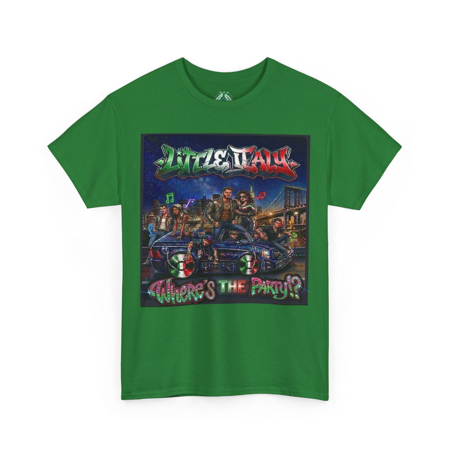 Where's The Party Italian Remix- Supreme Authority -Unisex Heavy Cotton Tee
