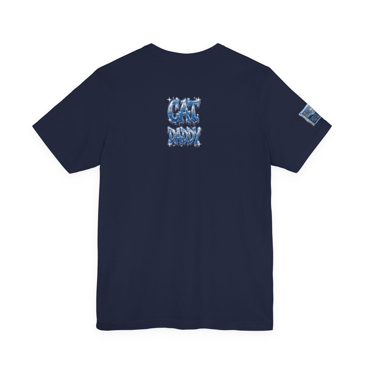 Cat Daddy Graffiti T-Shirt - Blue Chrome, Back + Sleeve Edition