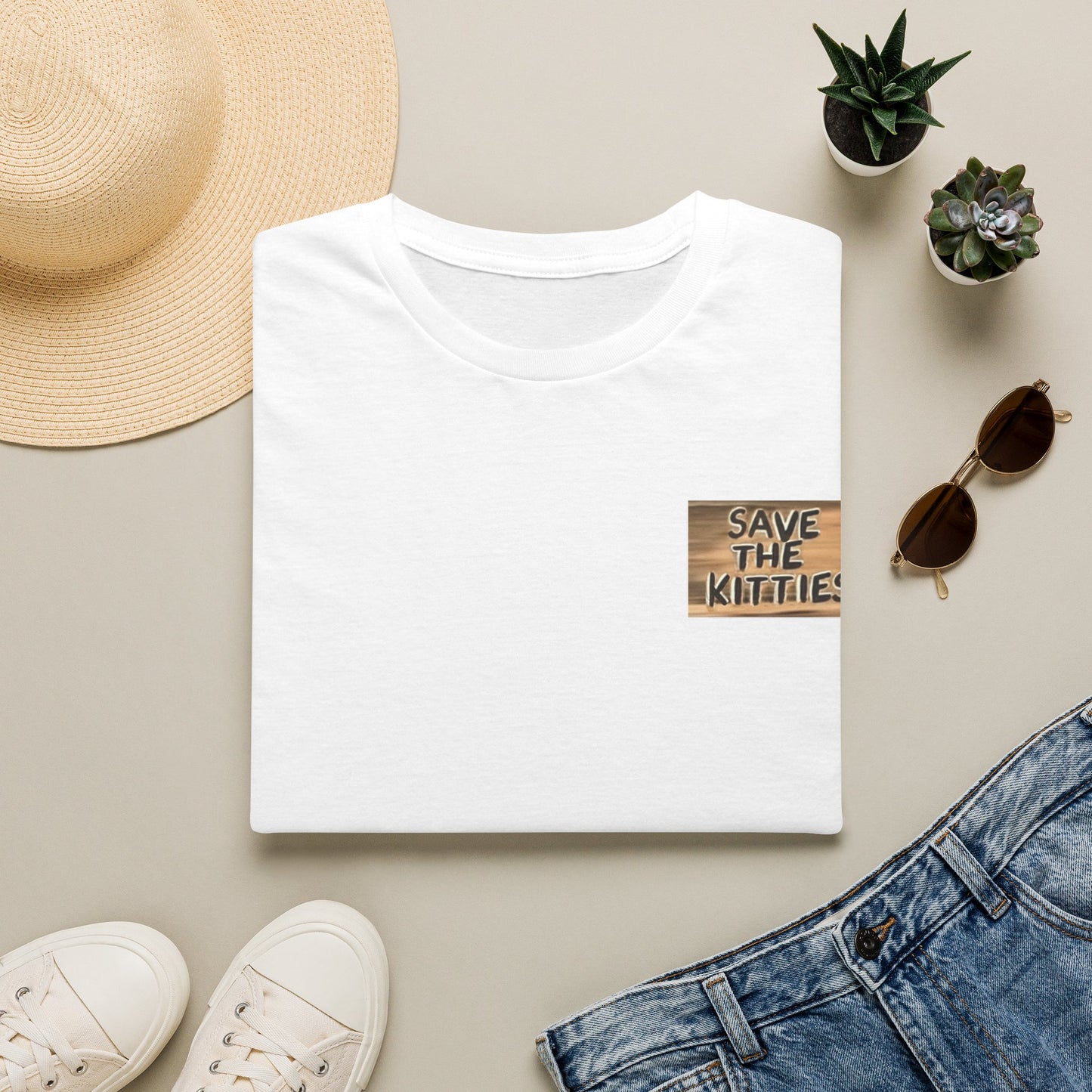 SAVE THE KITTIES - Cat Rescue Fund Raiser - Unisex Soft style T-Shirt