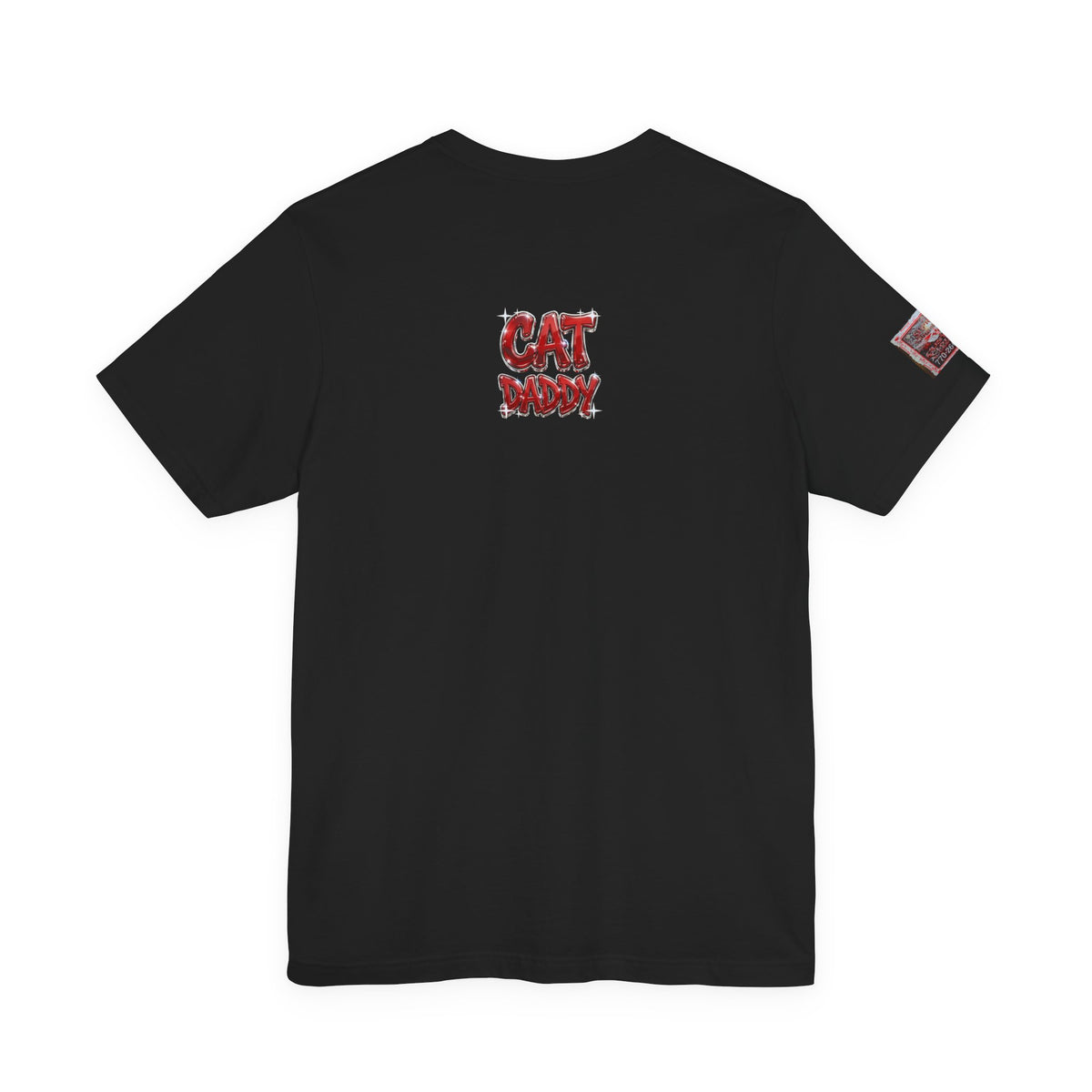 Cat Daddy Graffiti T-Shirt - Red Chrome, Back + Sleeve Edition