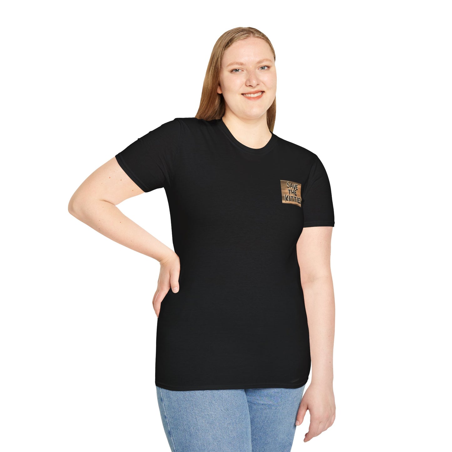 SAVE THE KITTIES - Cat Rescue Fund Raiser - Unisex Soft style T-Shirt