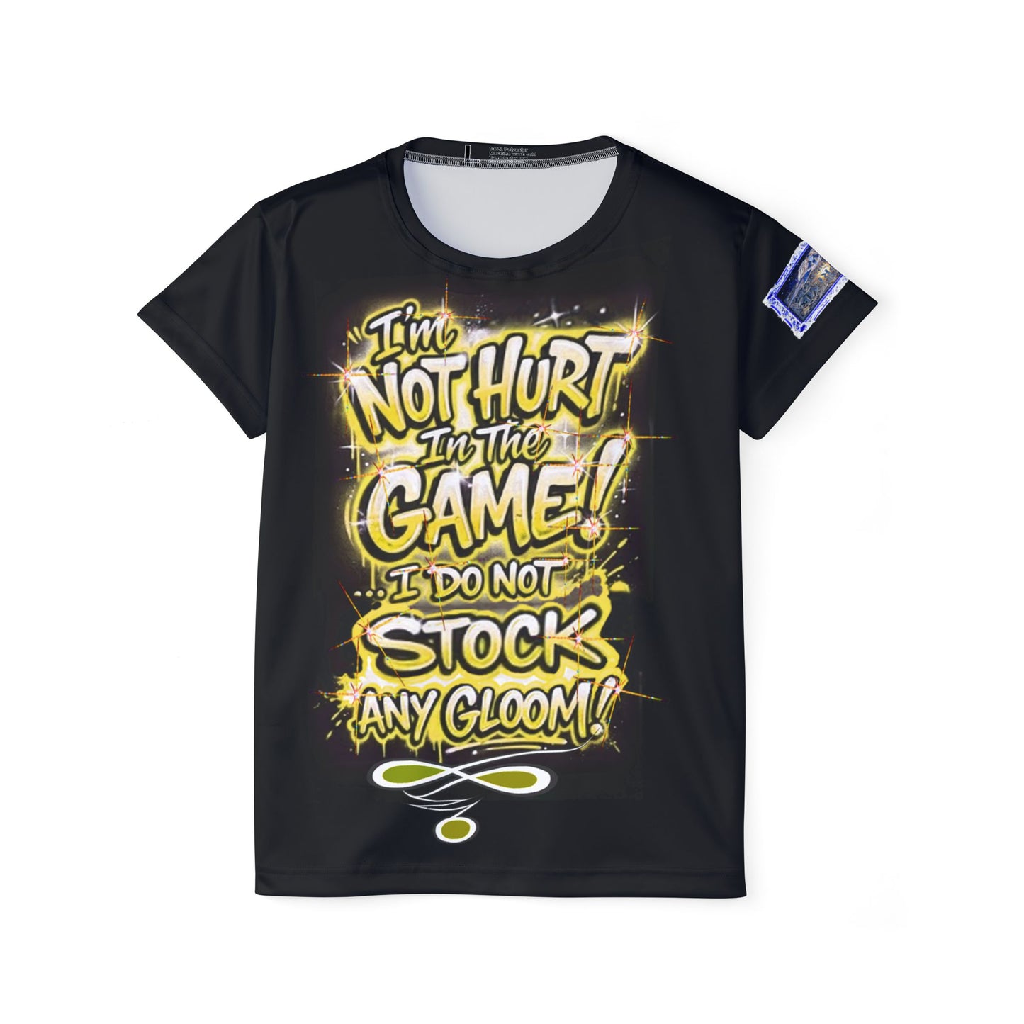 Botany Bloom Gold Black - Women's Sports Jersey (AOP)