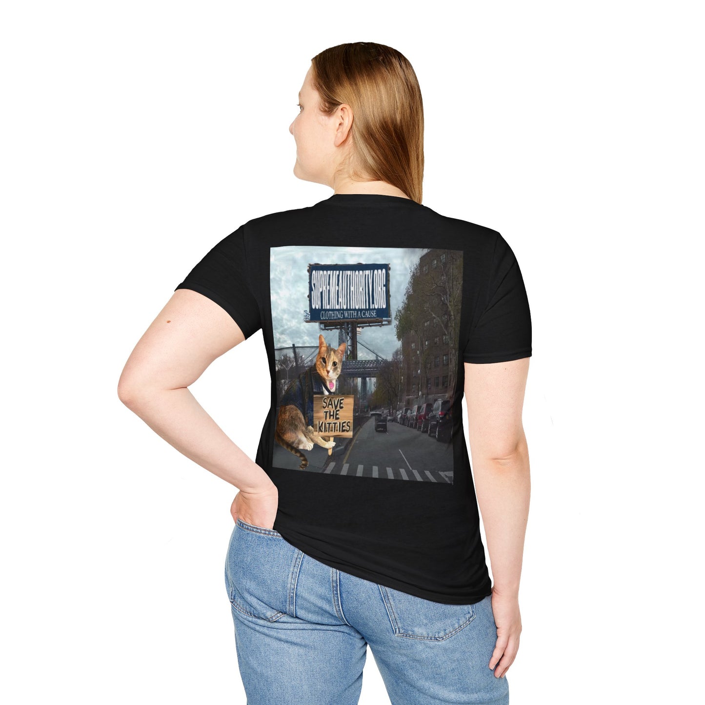 SAVE THE KITTIES - Cat Rescue Fund Raiser - Unisex Soft style T-Shirt
