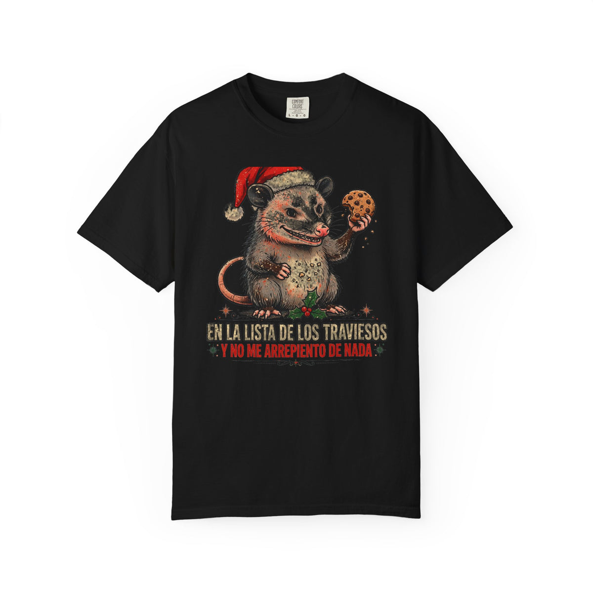 En la Lista de los Traviesos - Zarigueya de Navidad - Camiseta en Espanol